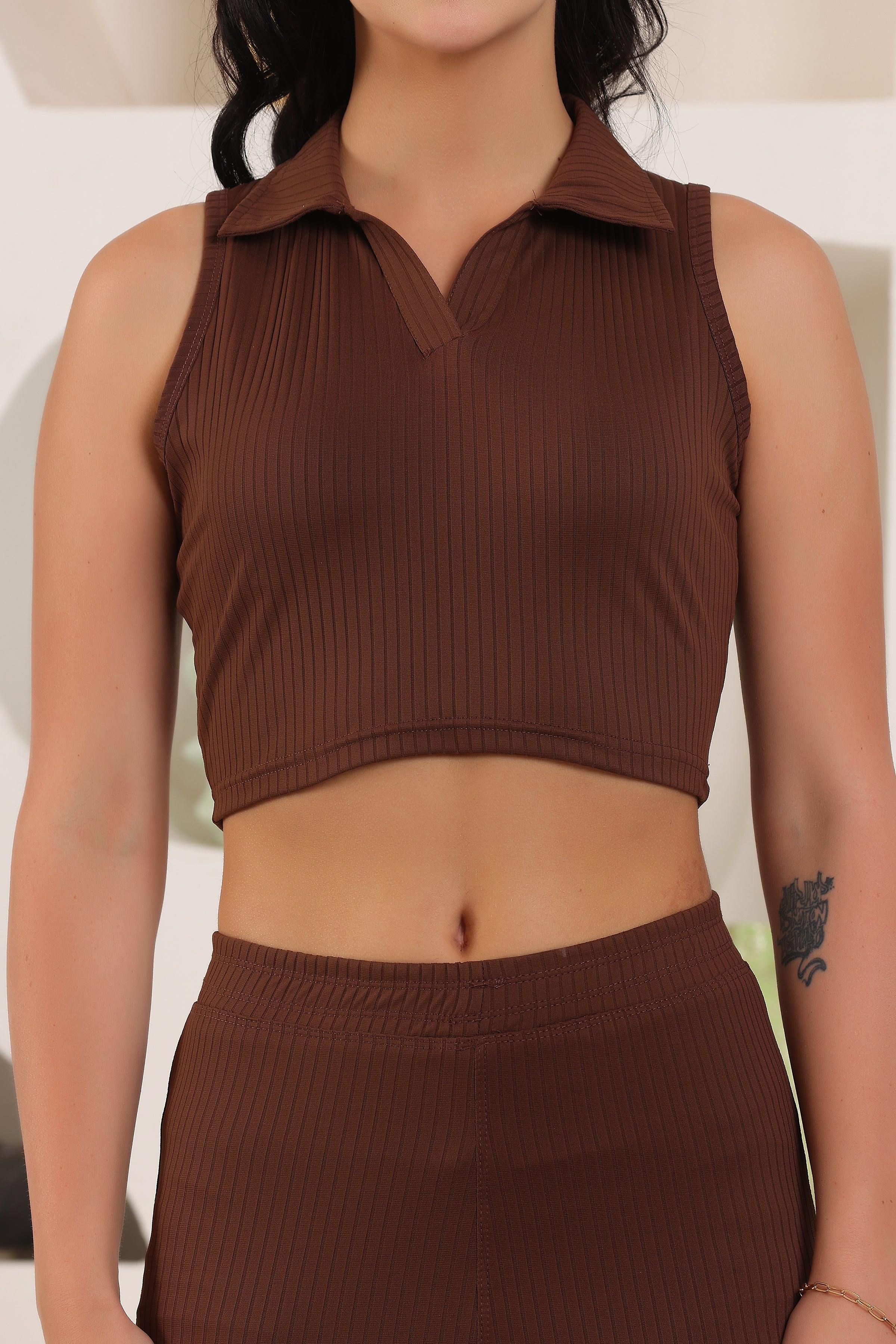 Women Co-ord Set Stylish Solid Top and Bottoms for Women & Girls, Ideal for Casual and Office Wear