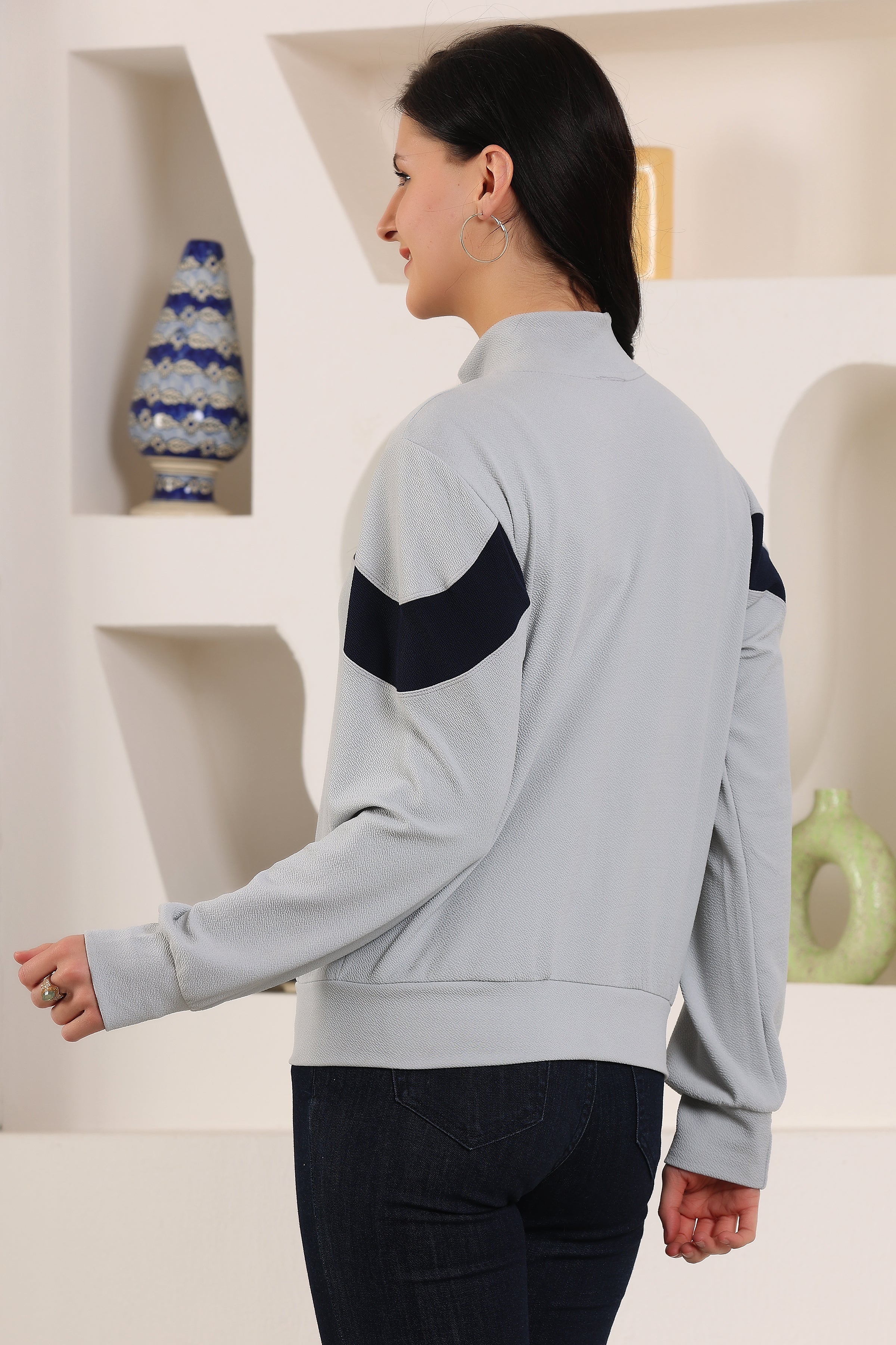 Women's Atheletic Gym Running Sports TrackJacket | Women Striped Sports Jacket | Full Zip Long Sleeve Shirts Hiking Outdoor Pockets | Athletic Jacket Sun Protection