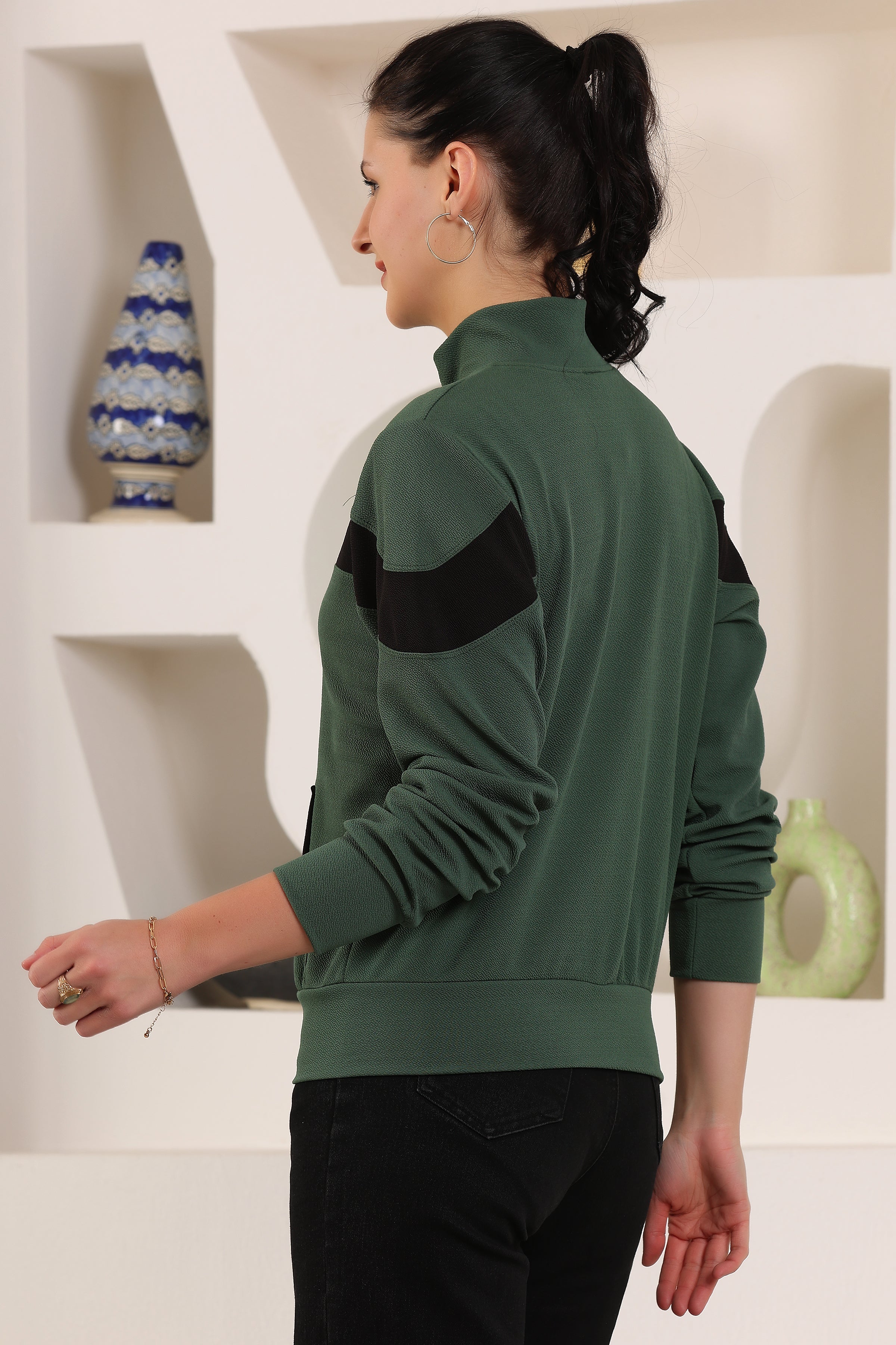 Women's Atheletic Gym Running Sports TrackJacket | Women Striped Sports Jacket | Full Zip Long Sleeve Shirts Hiking Outdoor Pockets | Athletic Jacket Sun Protection