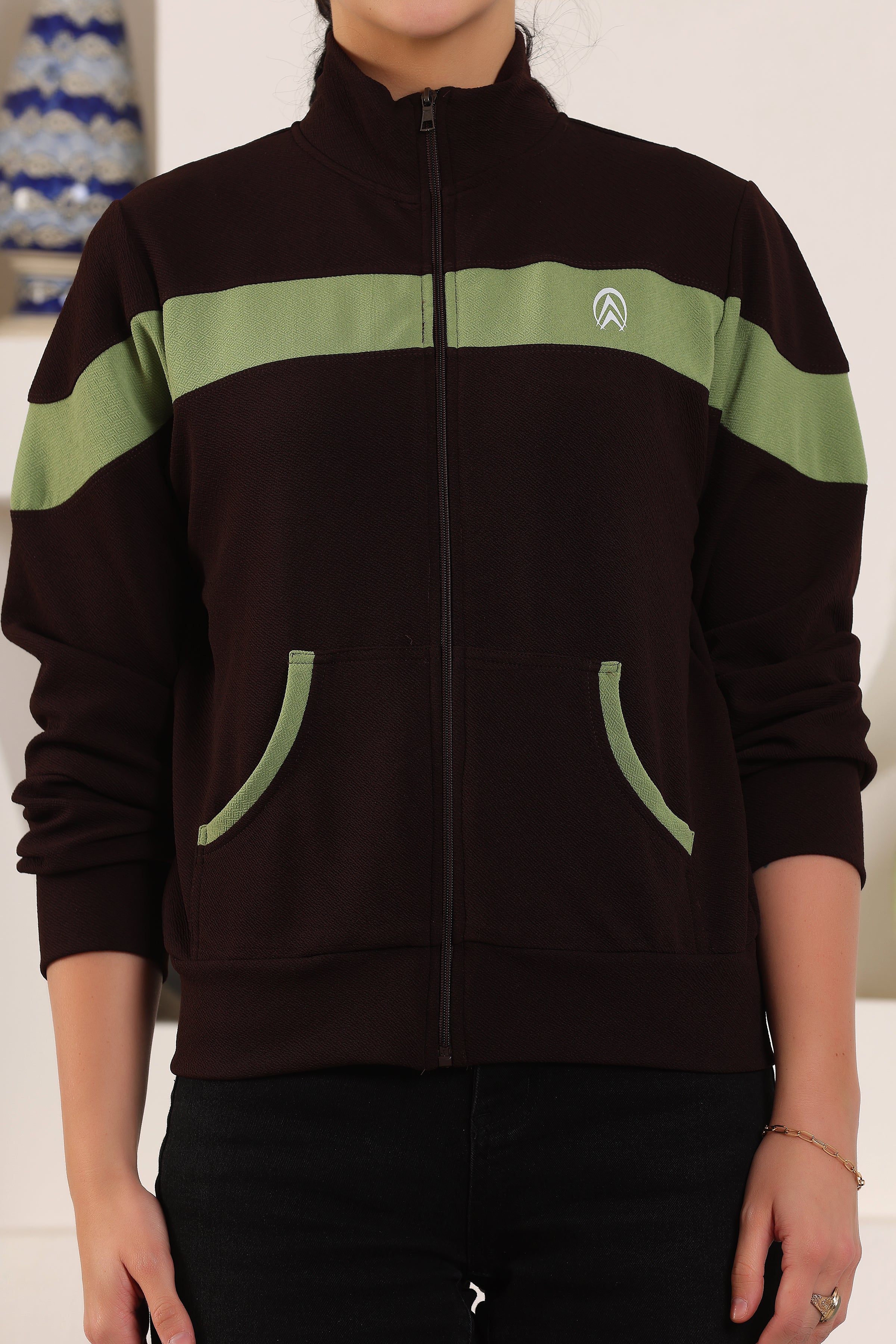 Women's Atheletic Gym Running Sports TrackJacket | Women Striped Sports Jacket | Full Zip Long Sleeve Shirts Hiking Outdoor Pockets | Athletic Jacket Sun Protection