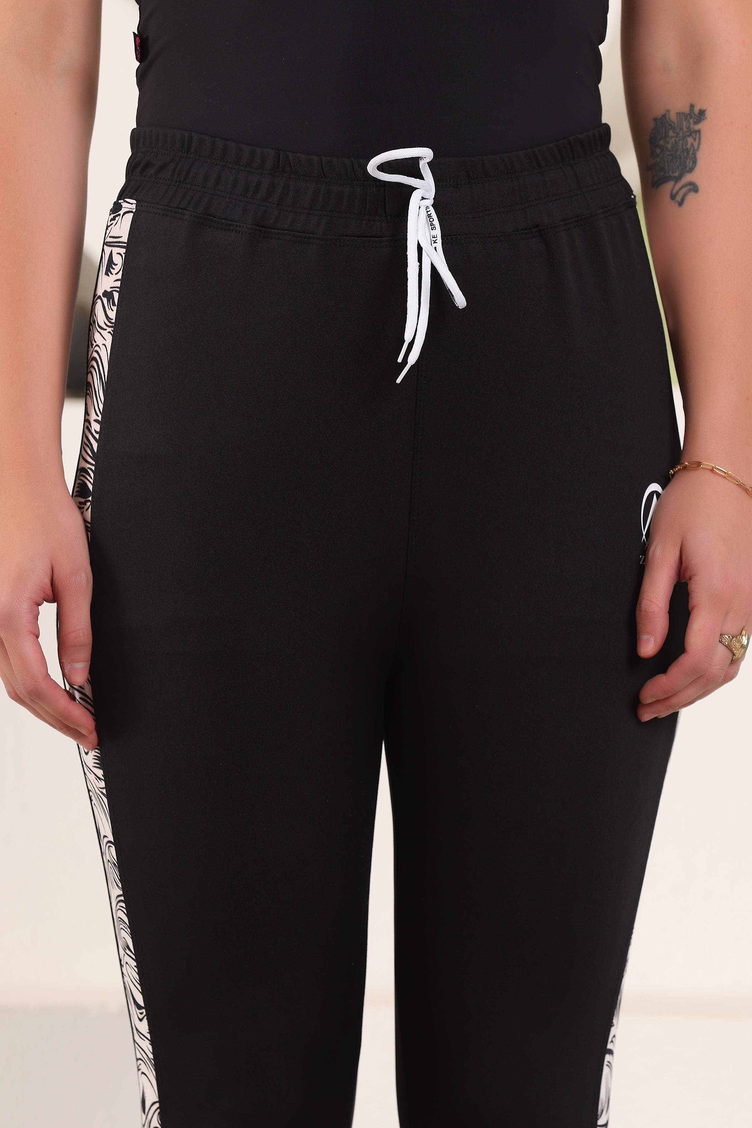 Women's Athletic Gym & Running Jeggings – Regular Fit Sports Pants for Girls & Women | Comfortable Everyday Wear | Black Track Pants