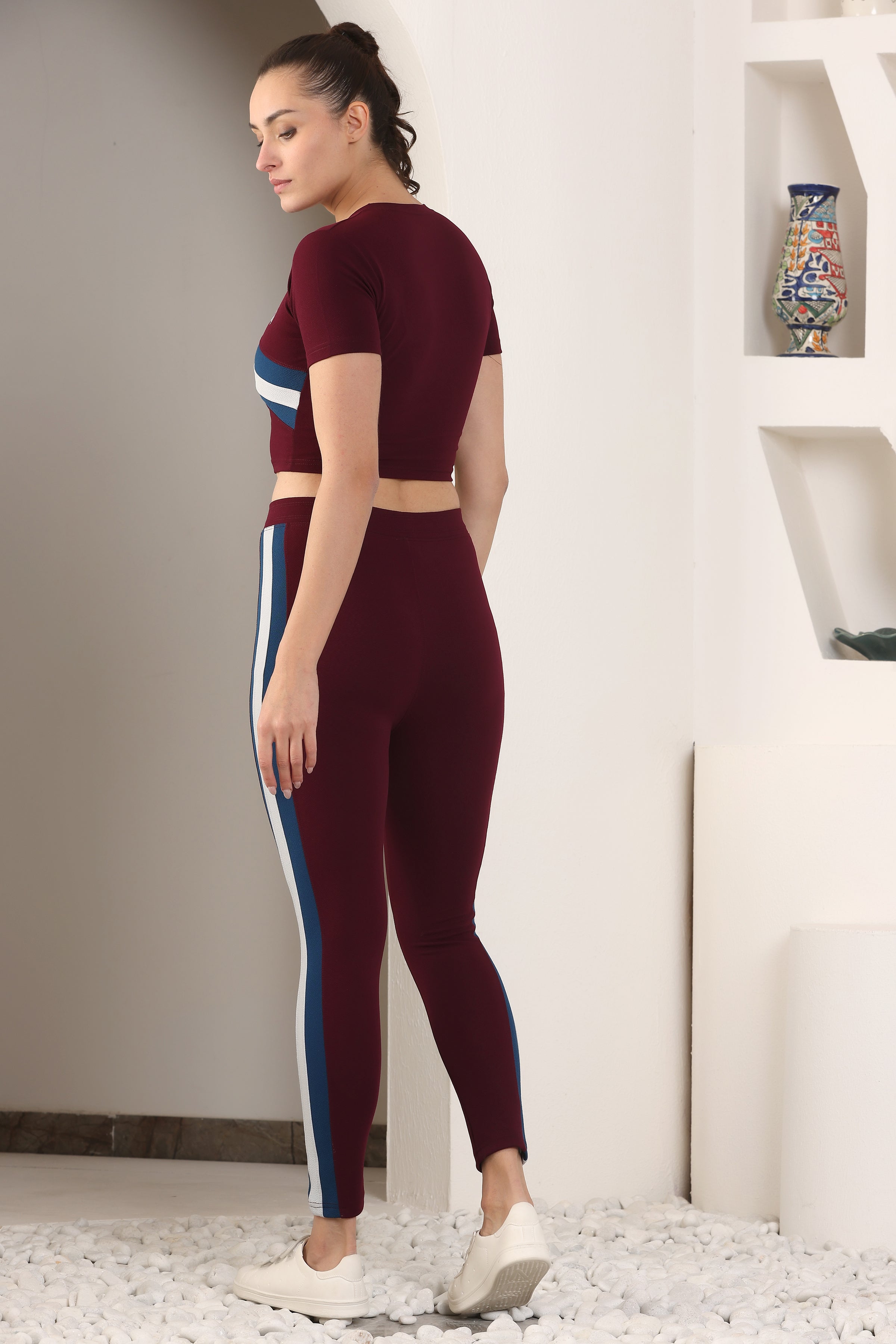 Women's Top & Bottom Set Gym Wear | Running Wear | Sports Running Suits For Girls/Women