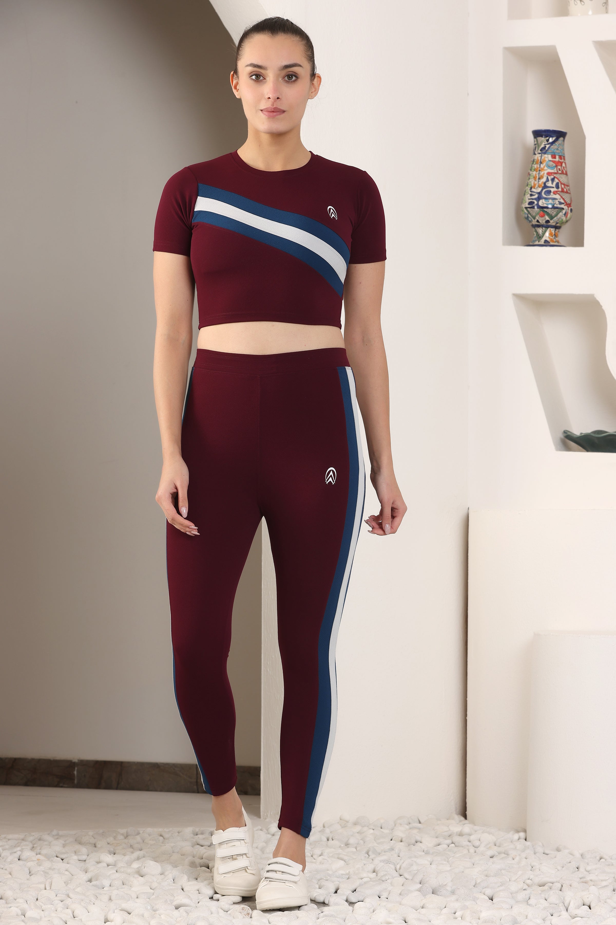 Women's Top & Bottom Set Gym Wear | Running Wear | Sports Running Suits For Girls/Women