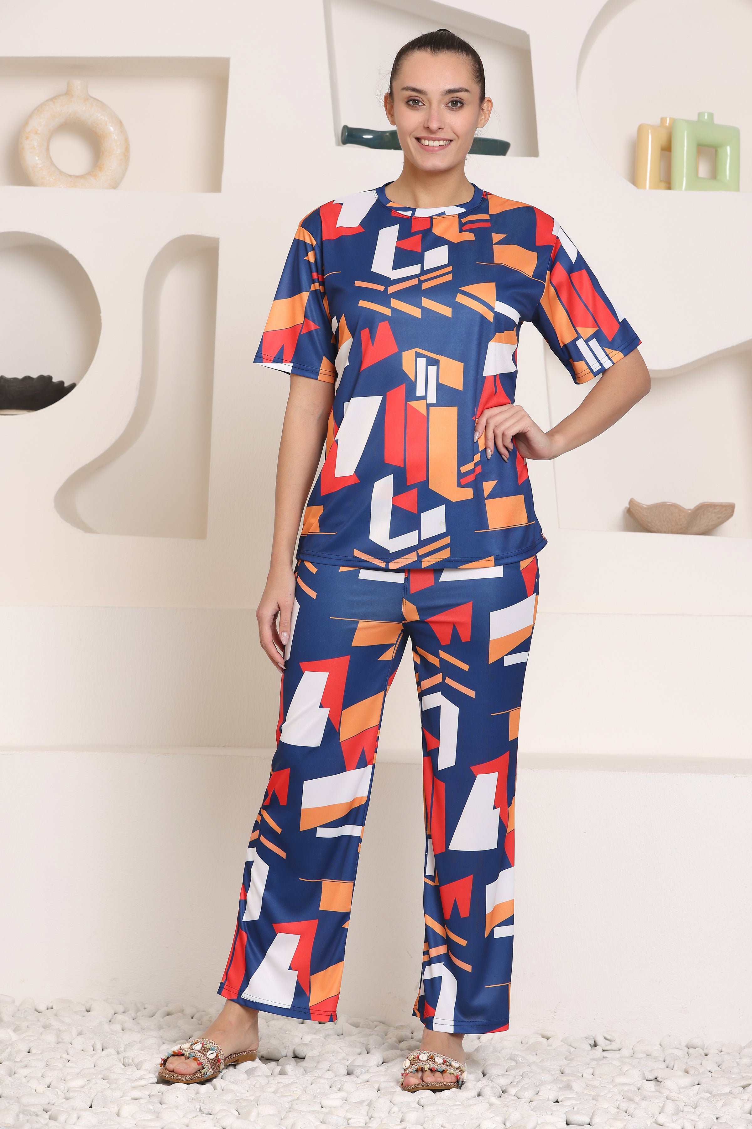 Women's Printed Nightsuit for Women | Soft and Stylish Pyjama Set for Comfortable Nights | Premium Sleepwear Set for Women and Girls