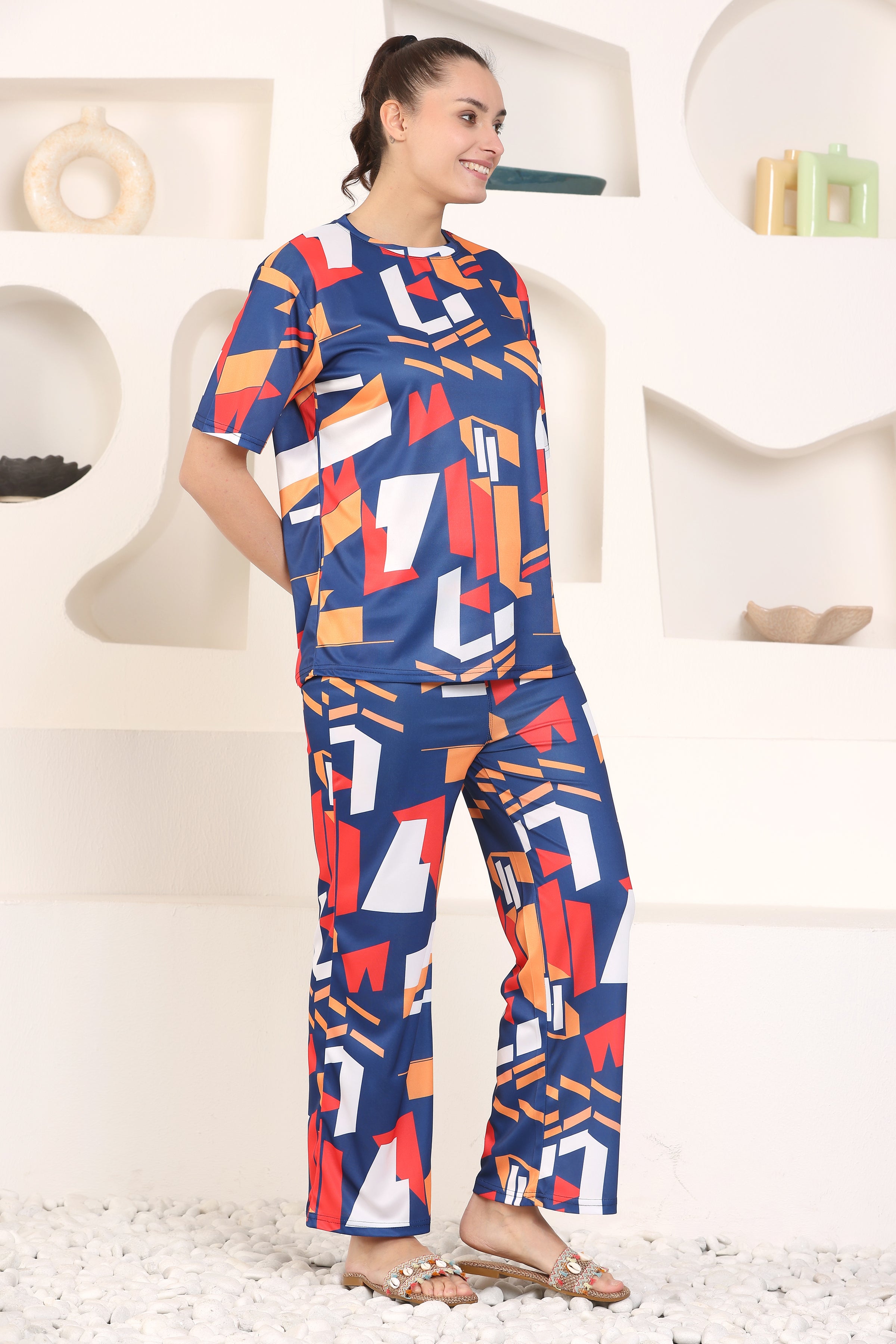 Women's Printed Nightsuit for Women | Soft and Stylish Pyjama Set for Comfortable Nights | Premium Sleepwear Set for Women and Girls