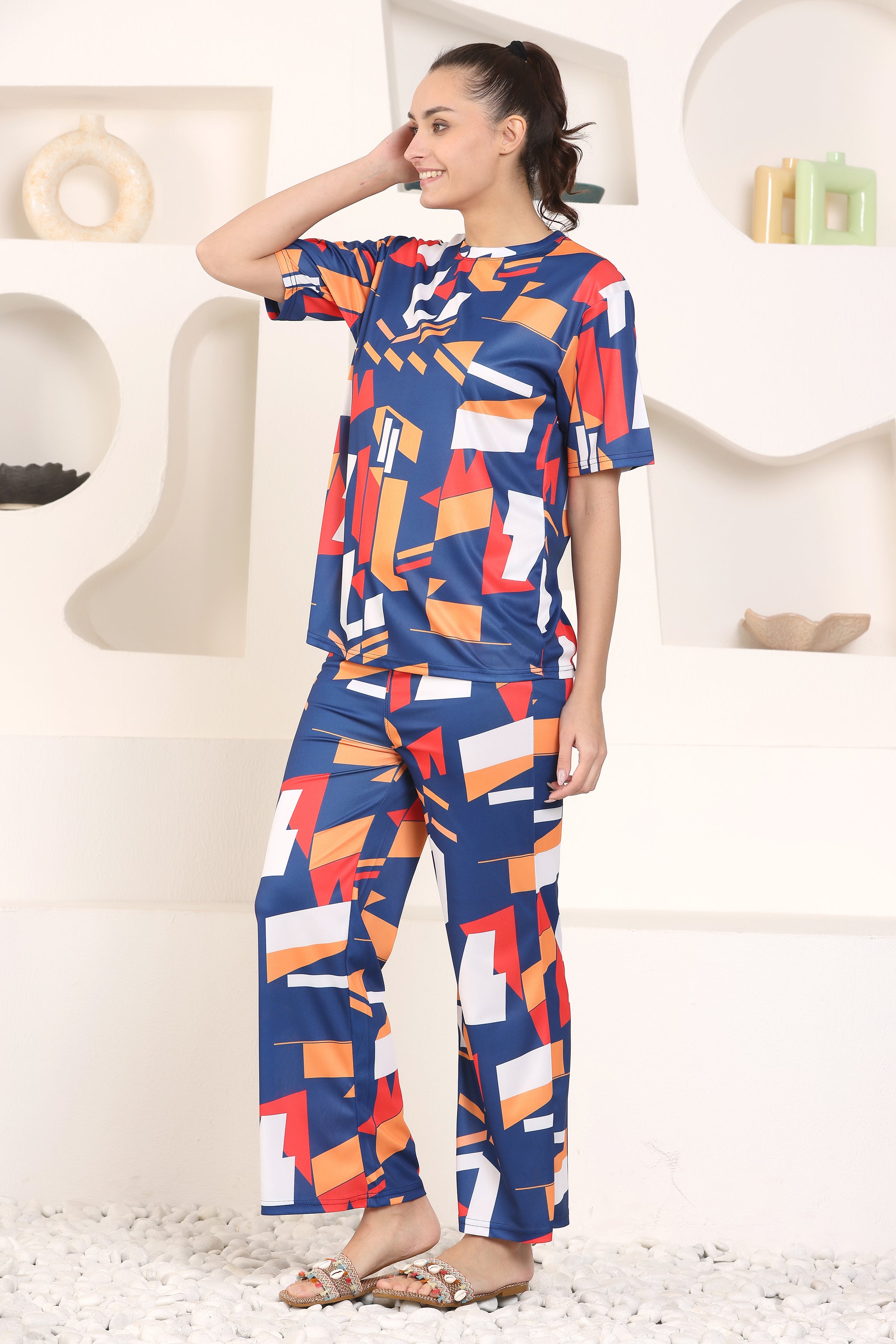 Women's Printed Nightsuit for Women | Soft and Stylish Pyjama Set for Comfortable Nights | Premium Sleepwear Set for Women and Girls