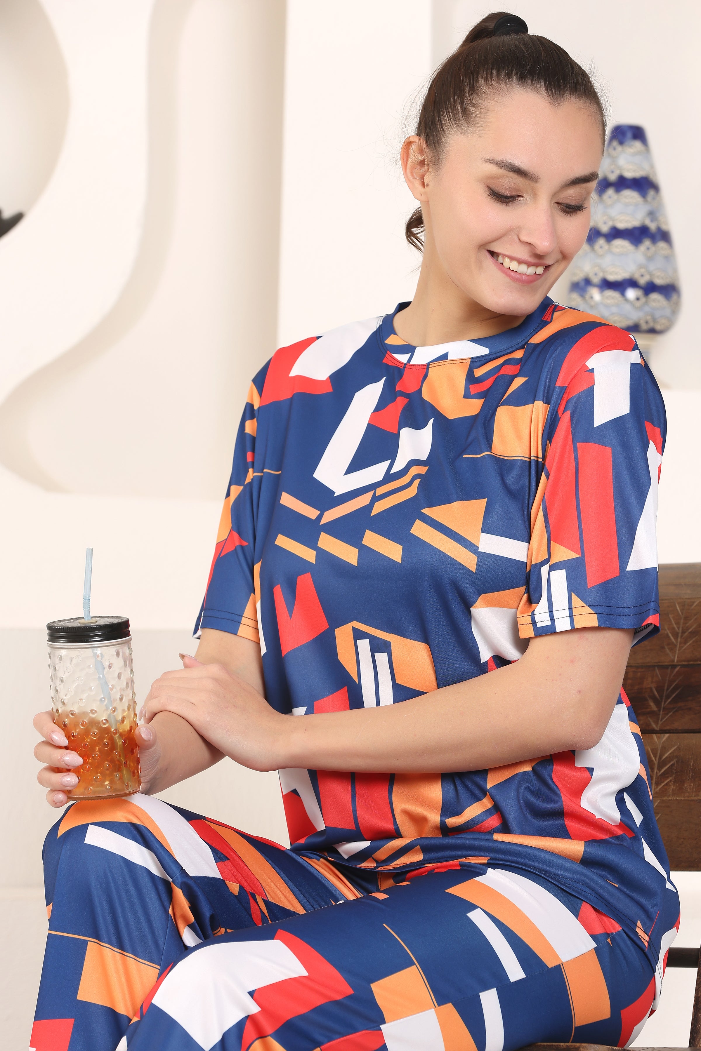 Women's Printed Nightsuit for Women | Soft and Stylish Pyjama Set for Comfortable Nights | Premium Sleepwear Set for Women and Girls