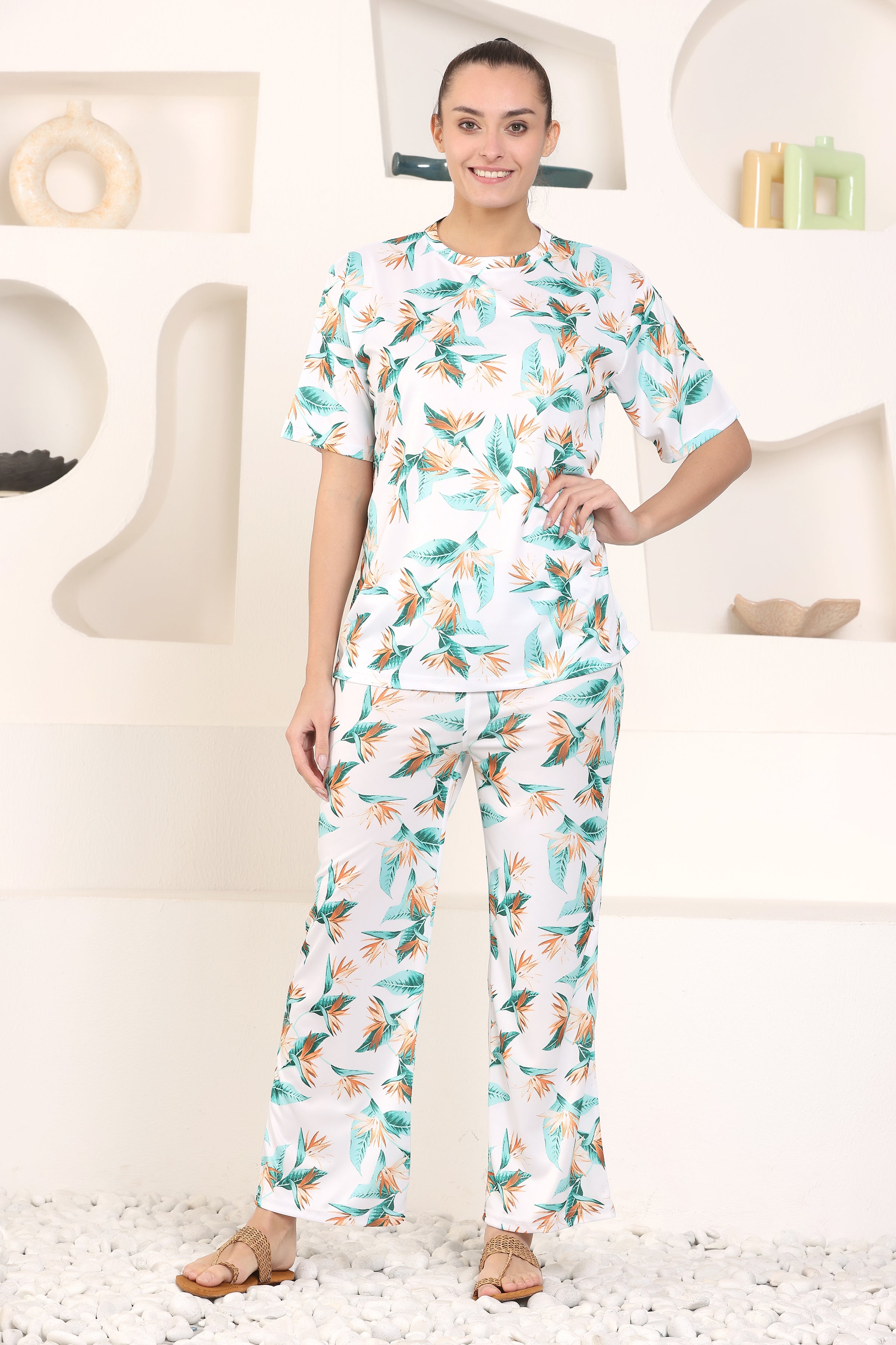 Women's Printed Nightsuit for Women | Soft and Stylish Pyjama Set for Comfortable Nights | Premium Sleepwear Set for Women and Girls