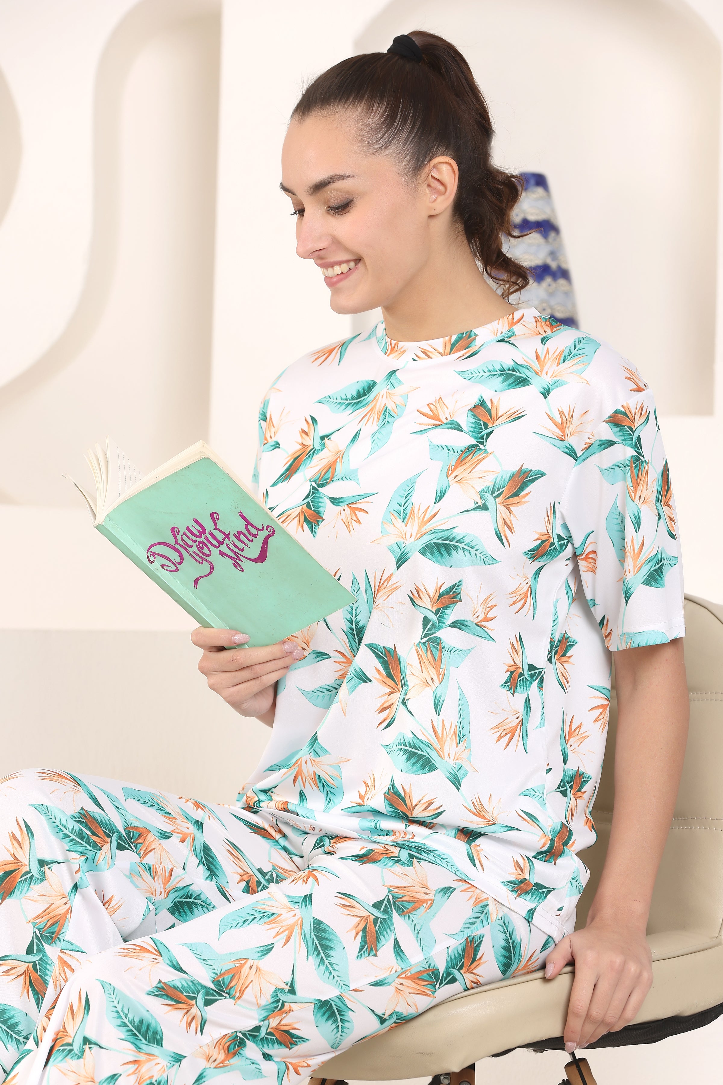 Women's Printed Nightsuit for Women | Soft and Stylish Pyjama Set for Comfortable Nights | Premium Sleepwear Set for Women and Girls