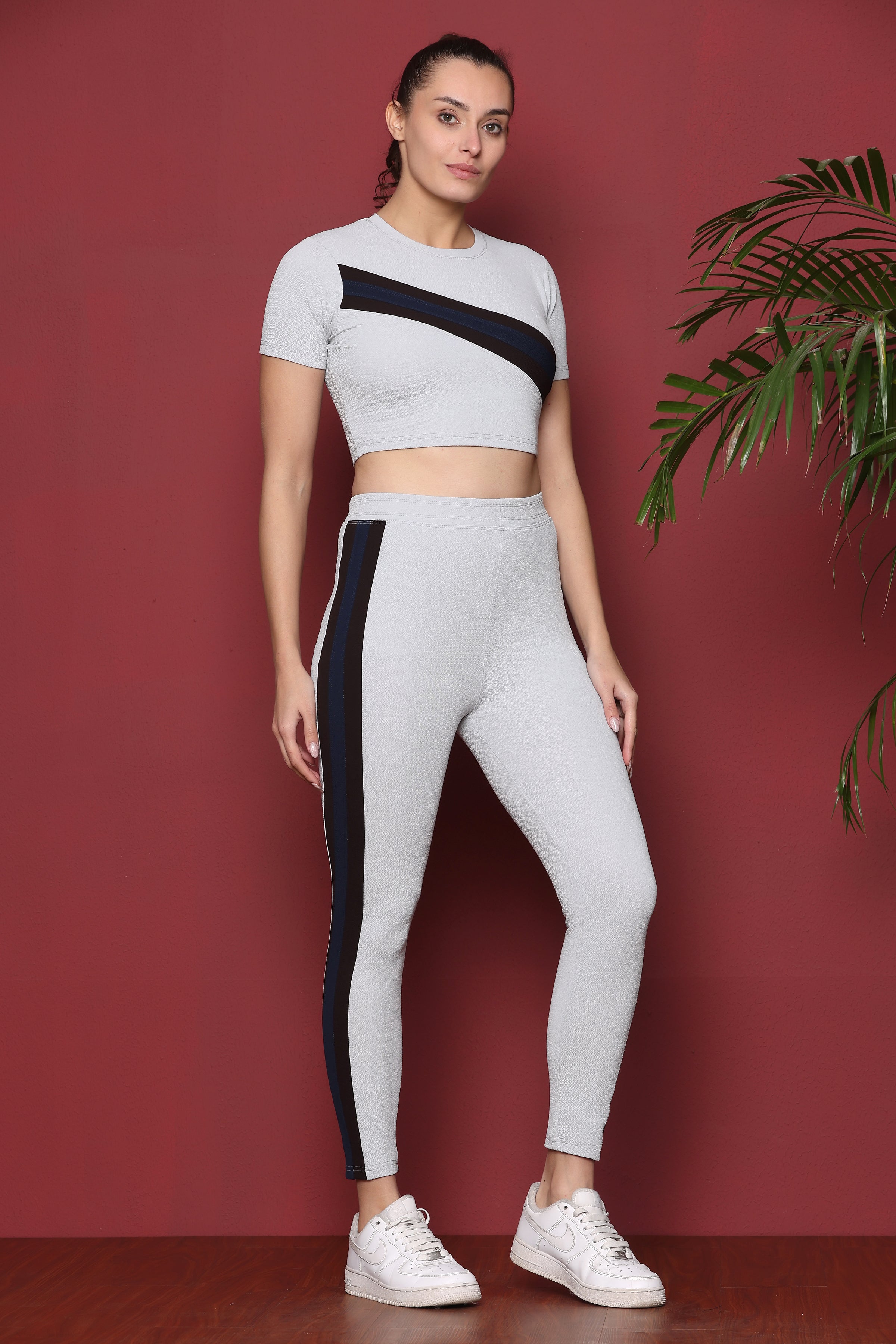 Women's Top & Bottom Set Gym Wear | Running Wear | Sports Running Suits For Girls/Women