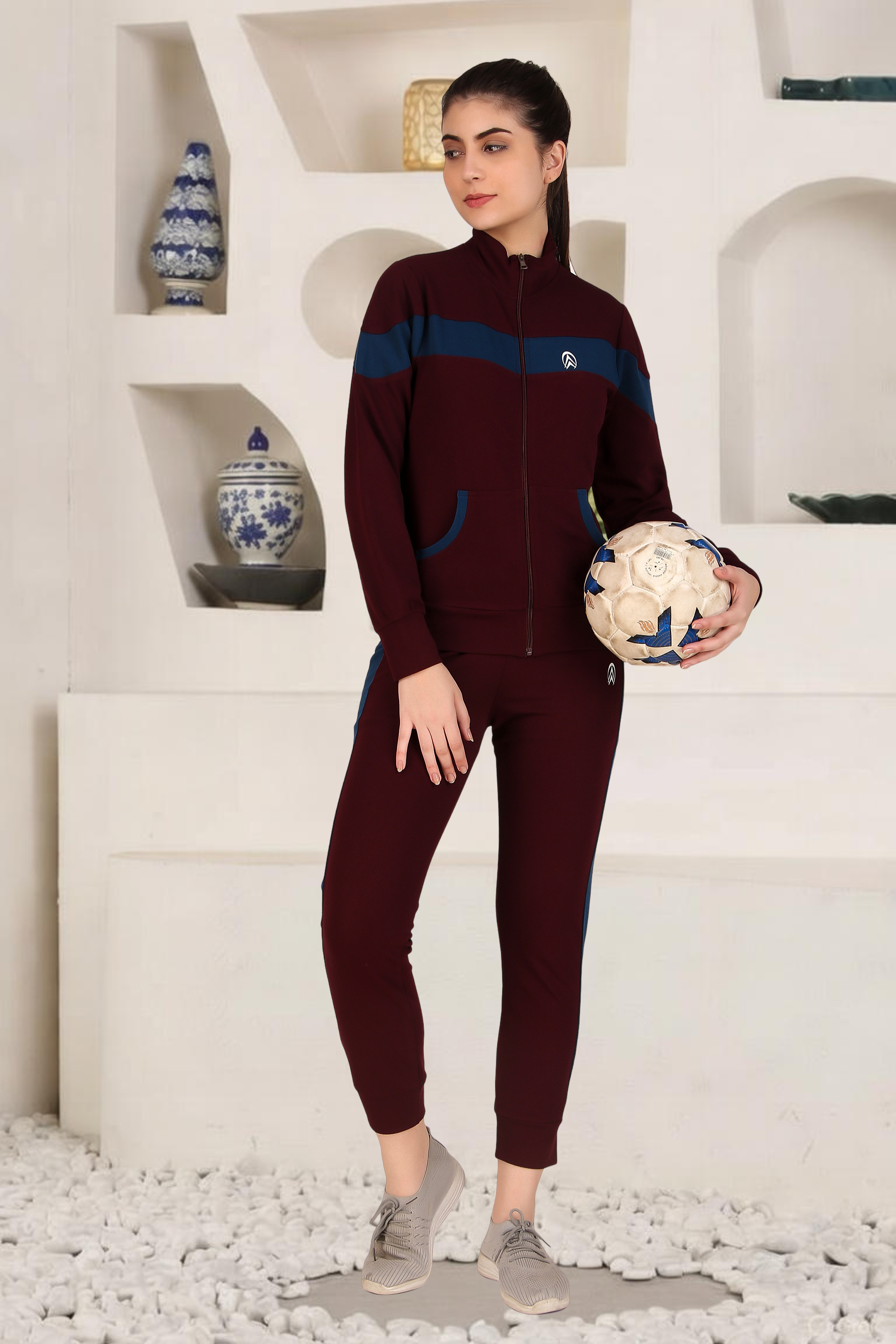 Women's Athletics Gym Running Sports Track Suit | Regular Casual Fit | Track Suit for Girls & Women