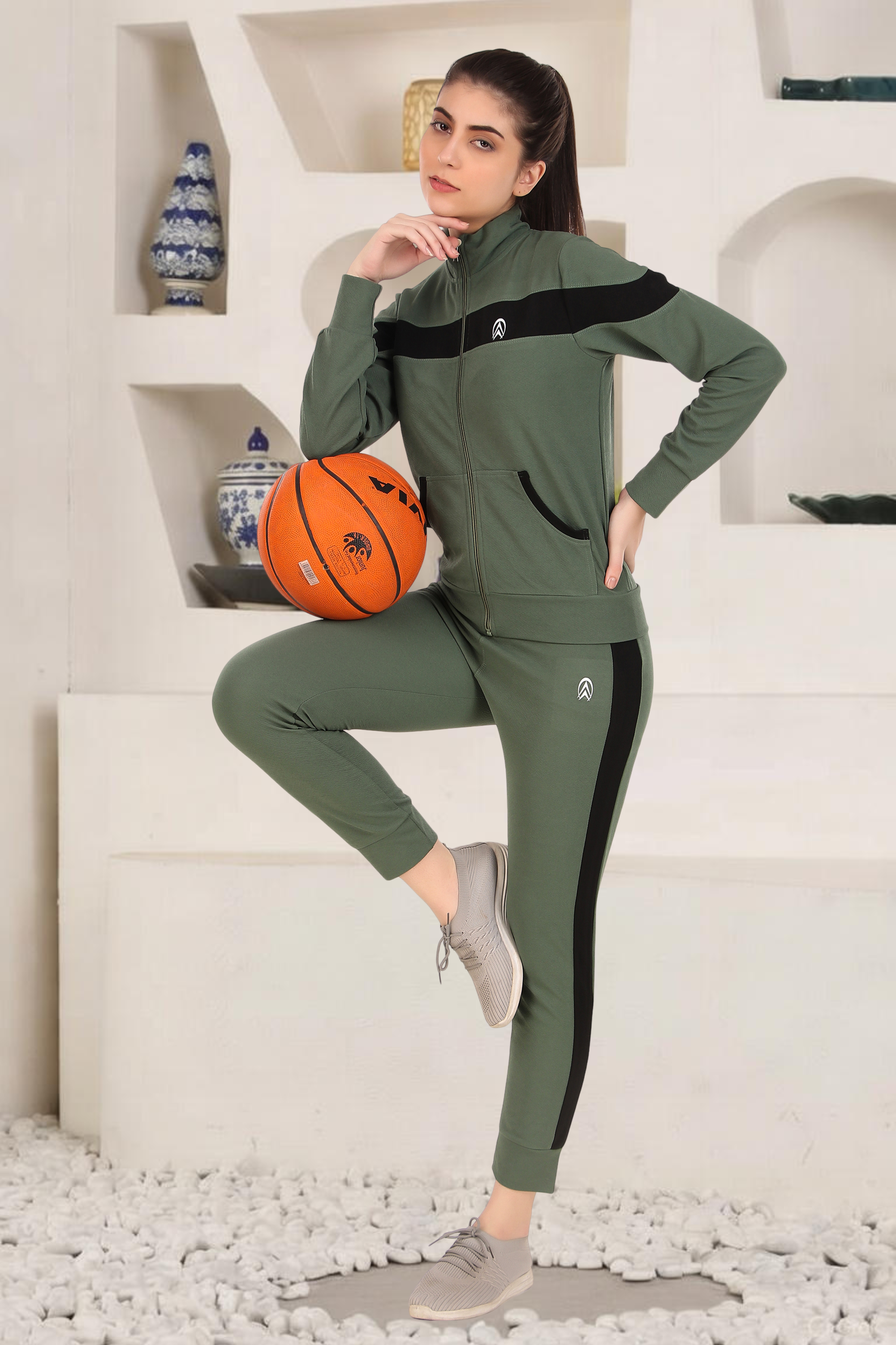 Women's Athletics Gym Running Sports Track Suit | Regular Casual Fit | Track Suit for Girls & Women