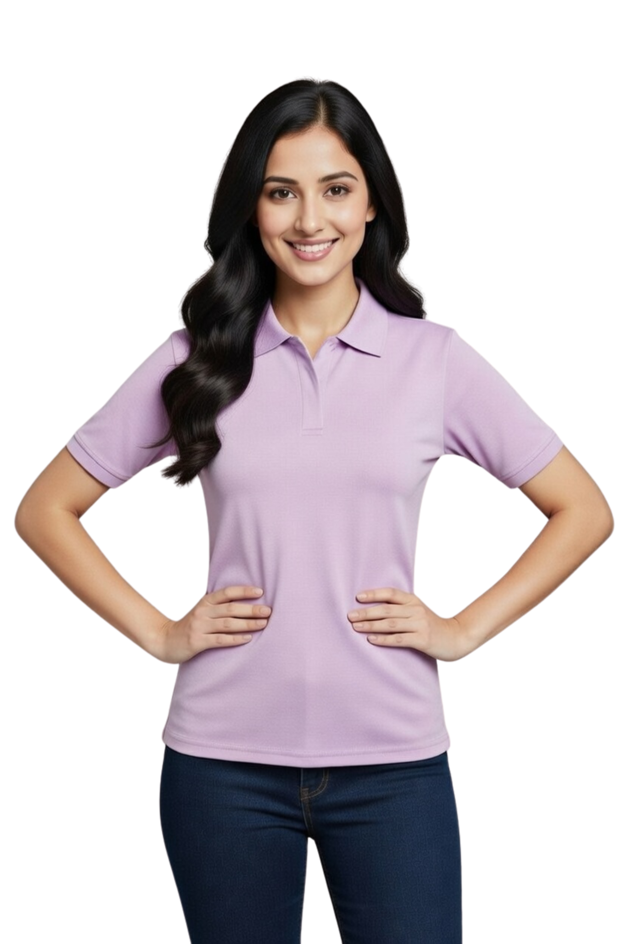 Women’s Short Sleeve Polo T-Shirt | Casual Cotton Blend Collared Tee