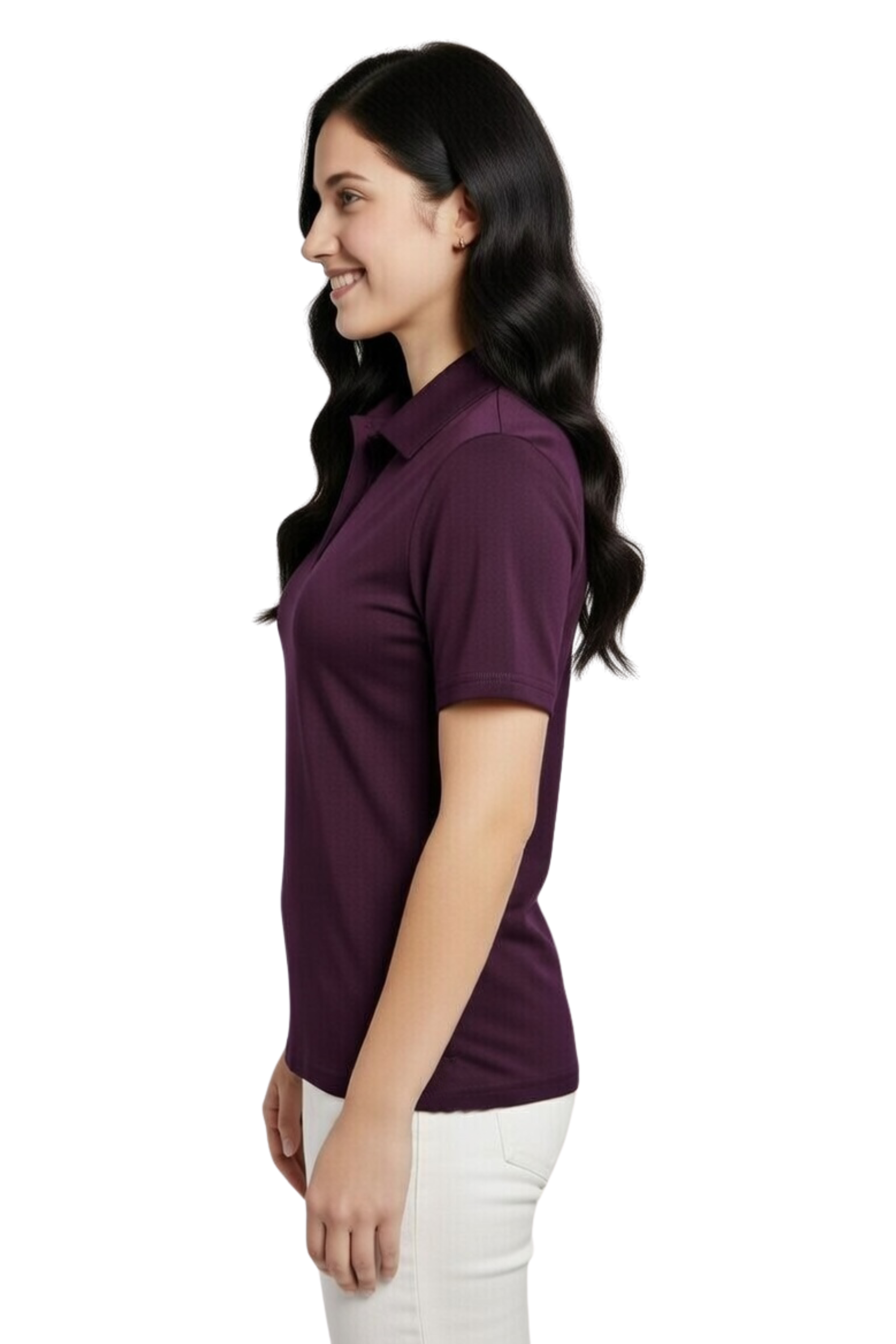 Women’s Short Sleeve Polo T-Shirt | Casual Cotton Blend Collared Tee