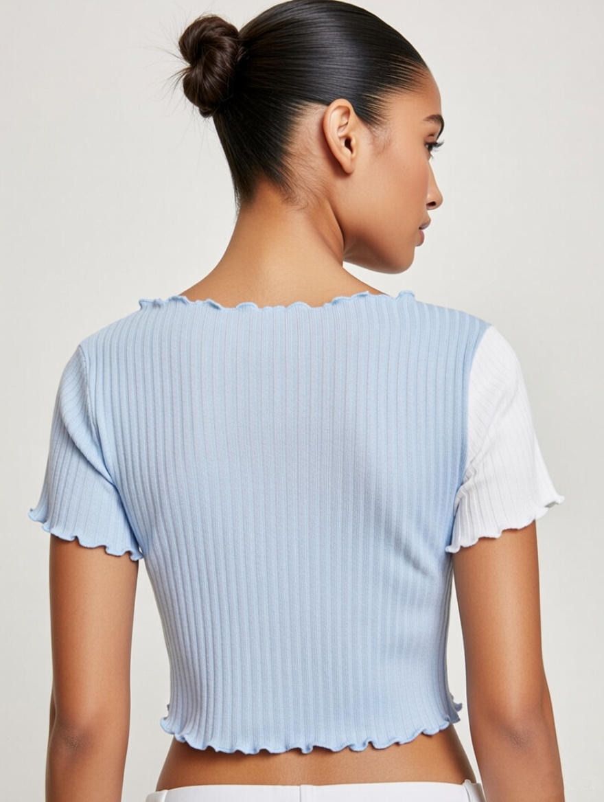 Zicada Women’s Button Front Crop Top | Stylish Short Sleeve Casual Crop T-Shirt | Trendy Summer Wear