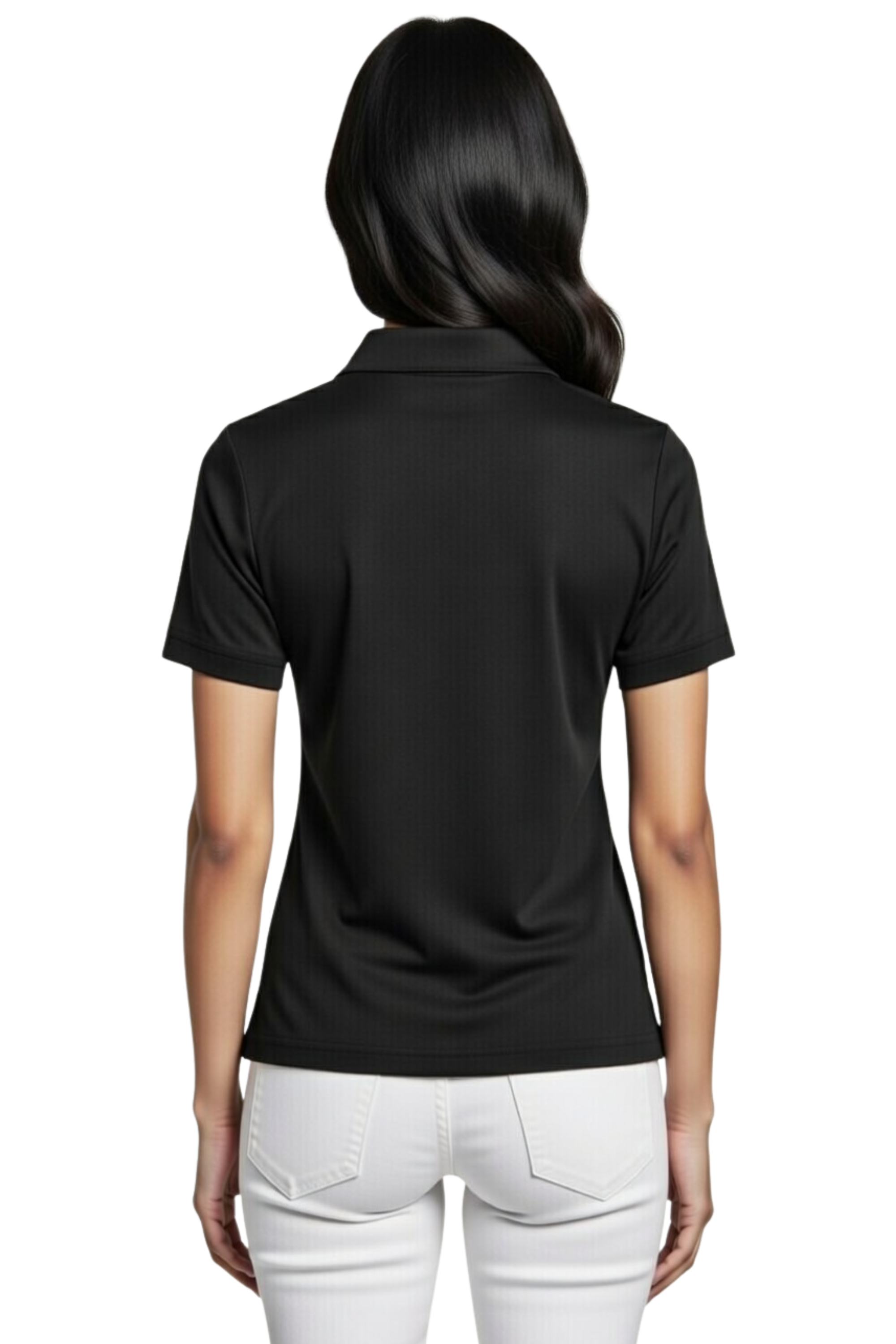 Women’s Short Sleeve Polo T-Shirt | Casual Cotton Blend Collared Tee