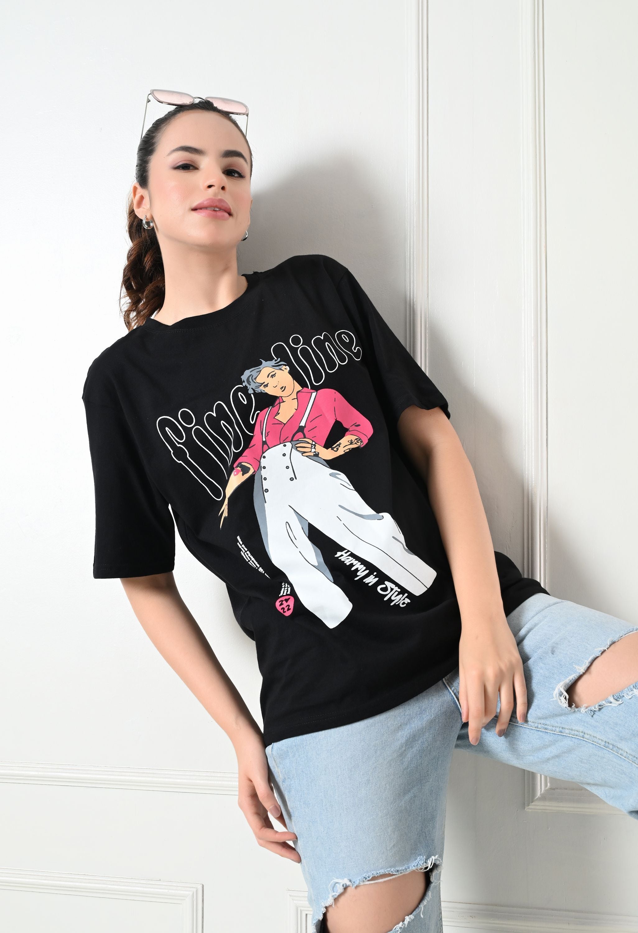 Women’s Graphic Printed T-Shirt – Soft Cotton Blend Tee for Everyday Style