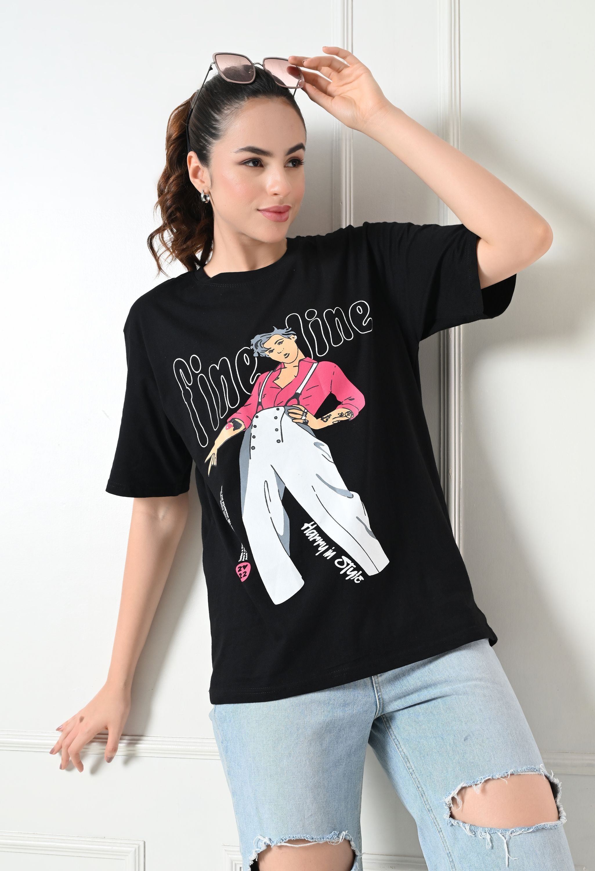 Women’s Graphic Printed T-Shirt – Soft Cotton Blend Tee for Everyday Style
