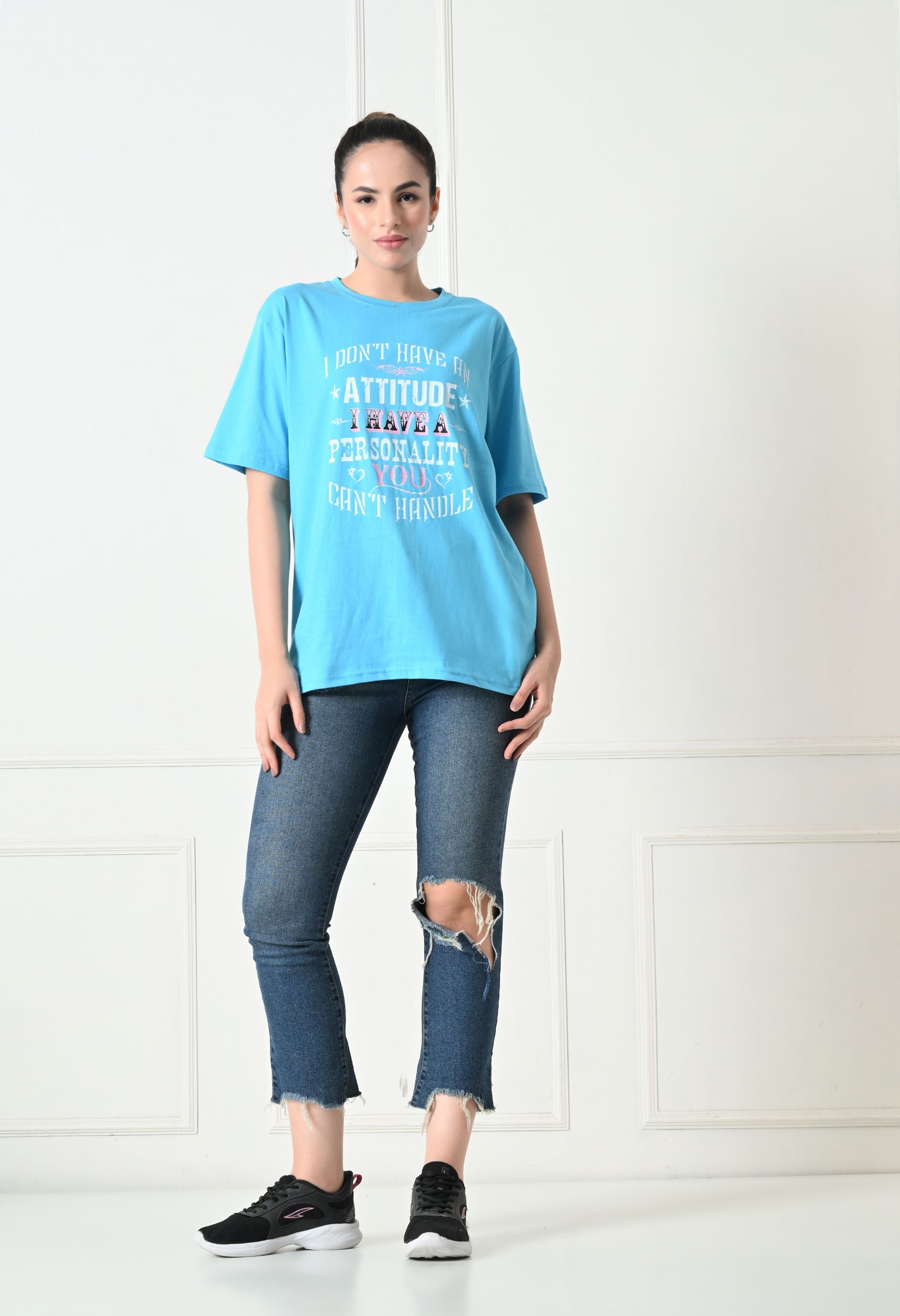 Women’s Graphic Printed T-Shirt – Soft Cotton Blend Tee for Everyday Style