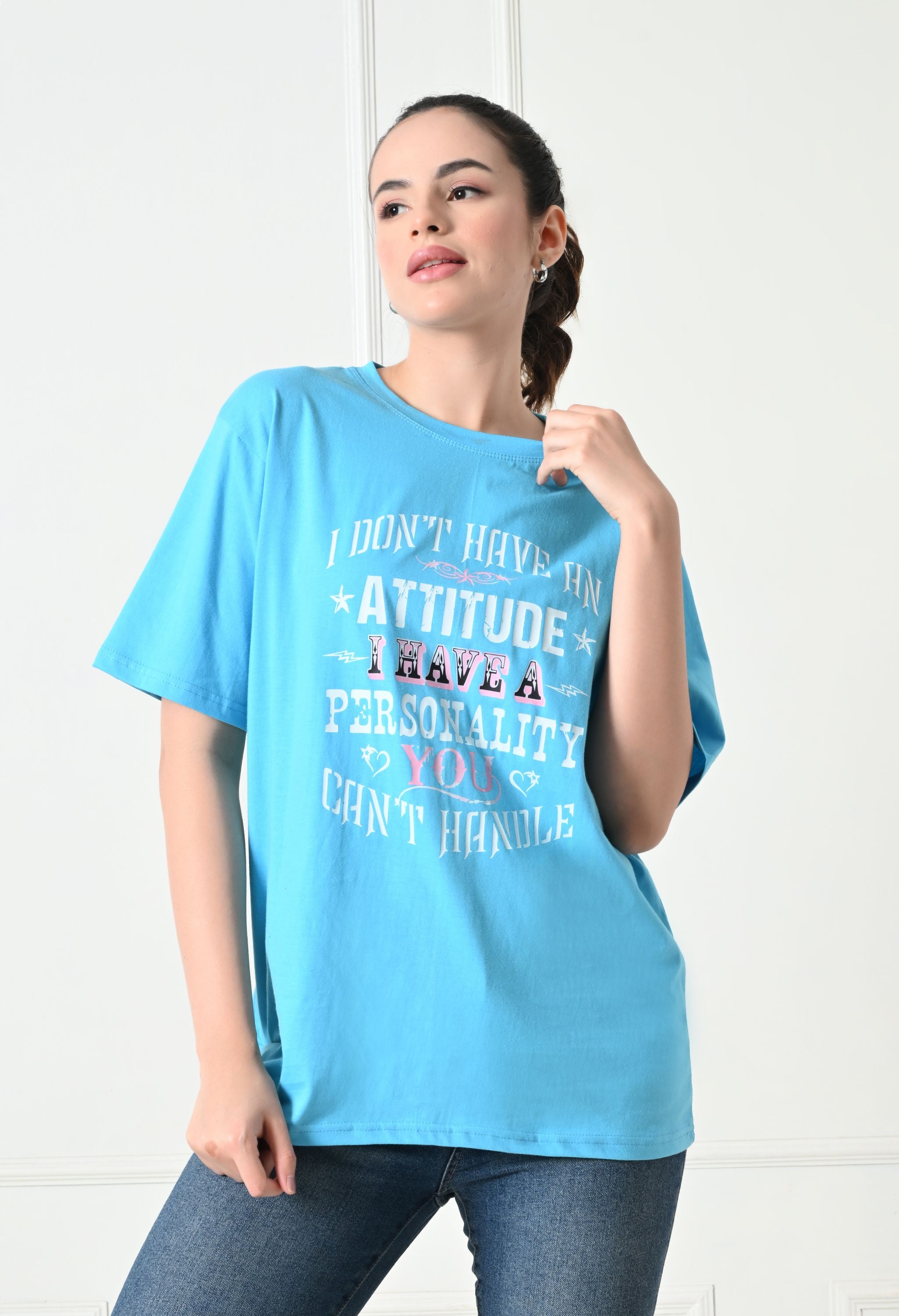 Women’s Graphic Printed T-Shirt – Soft Cotton Blend Tee for Everyday Style
