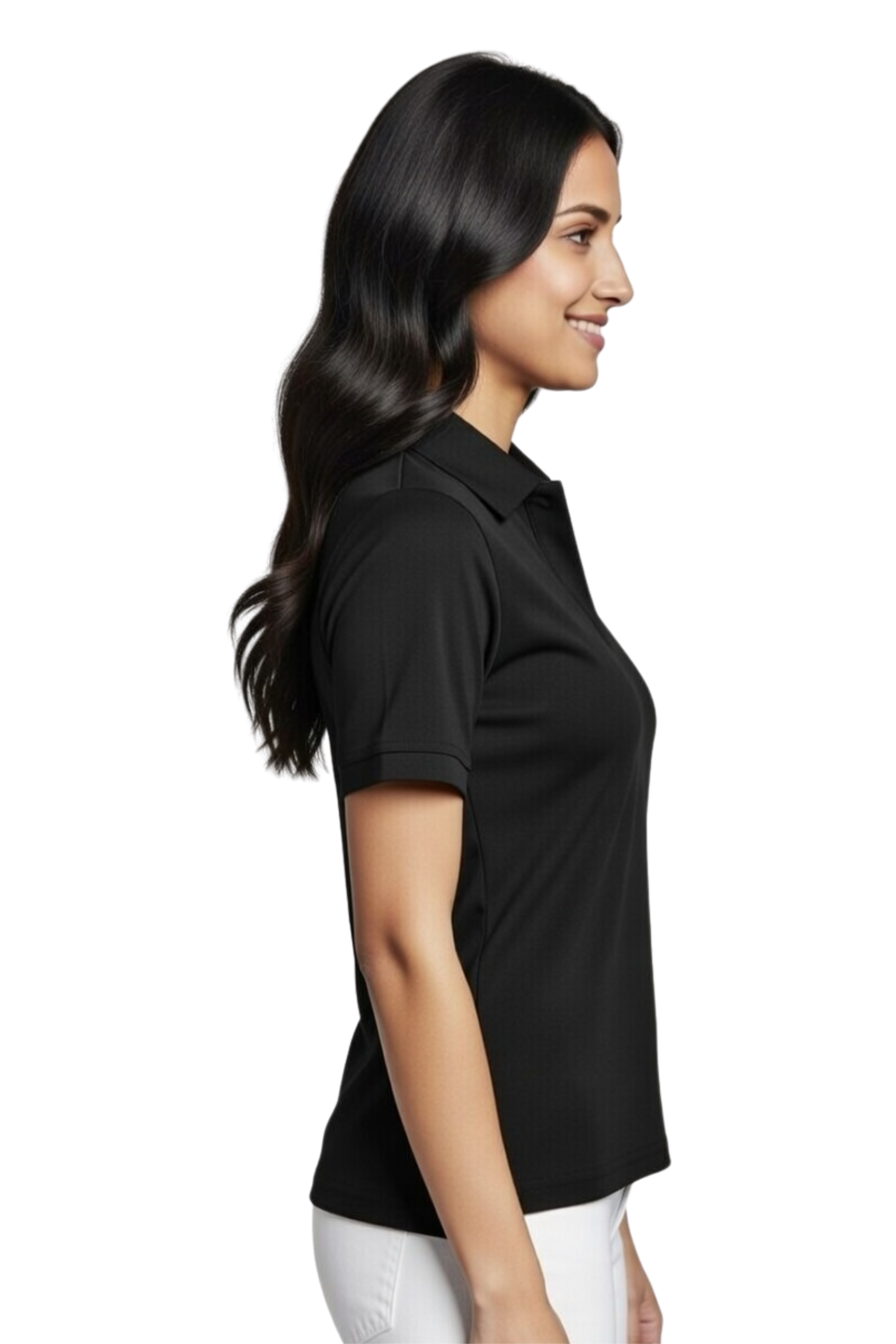 Women’s Short Sleeve Polo T-Shirt | Casual Cotton Blend Collared Tee
