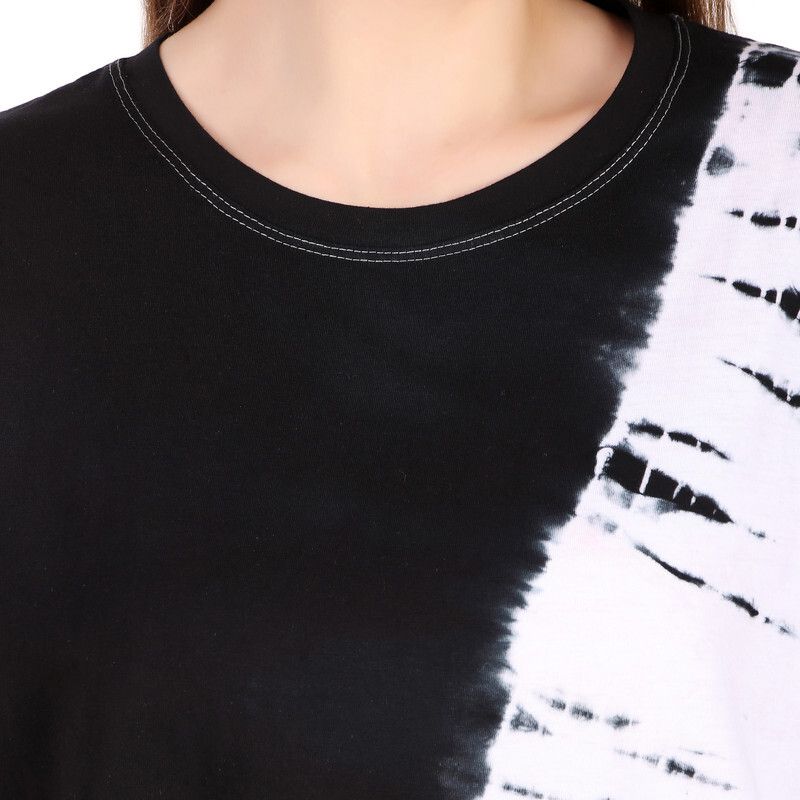 Zicada Women’s Tie-Dye Printed T-Shirt | Stylish Casual Round Neck Short Sleeve Tee