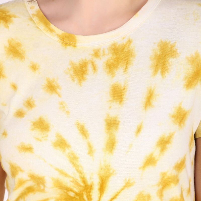 Zicada Women’s Tie-Dye Printed T-Shirt | Stylish Casual Round Neck Short Sleeve Tee