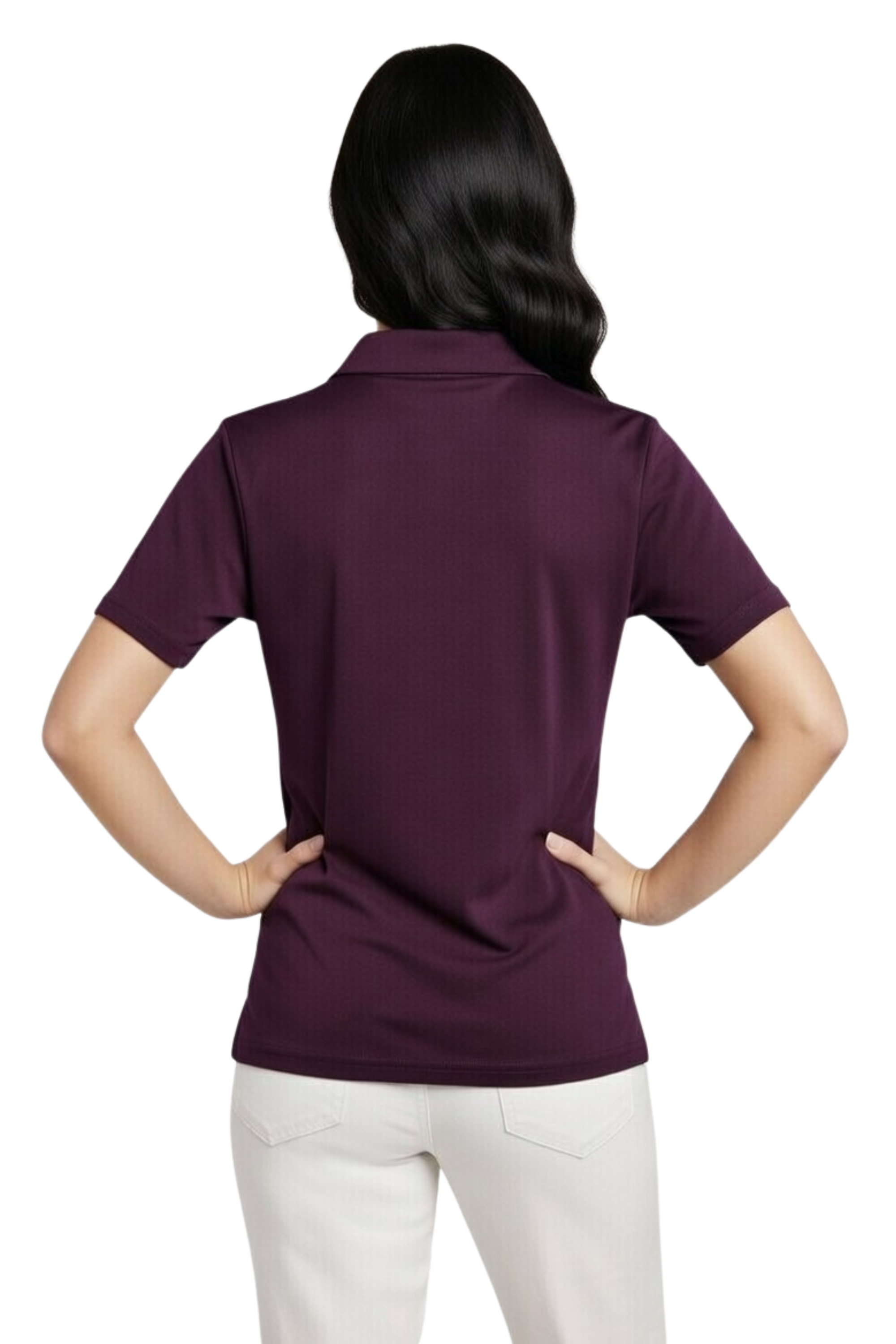 Women’s Short Sleeve Polo T-Shirt | Casual Cotton Blend Collared Tee