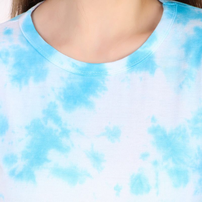 Zicada Women’s Tie-Dye Printed T-Shirt | Stylish Casual Round Neck Short Sleeve Tee