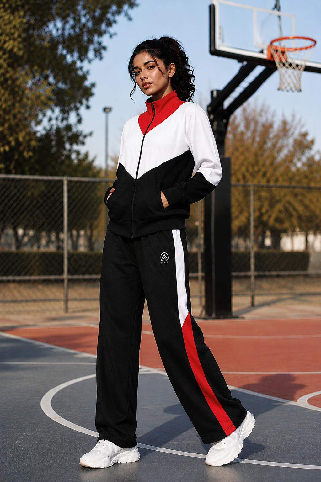 Women's Activewear Co Ord Set | Full Sleeve Sports Jacket & Track Pants | Stylish Gym, Travel & Daily Wear Outfit| Women's Sports Tracksuit with Full Sleeve Zip Jacket & Track Pants | Activewear Co Ord Set | Gym, Running & Casual Wear