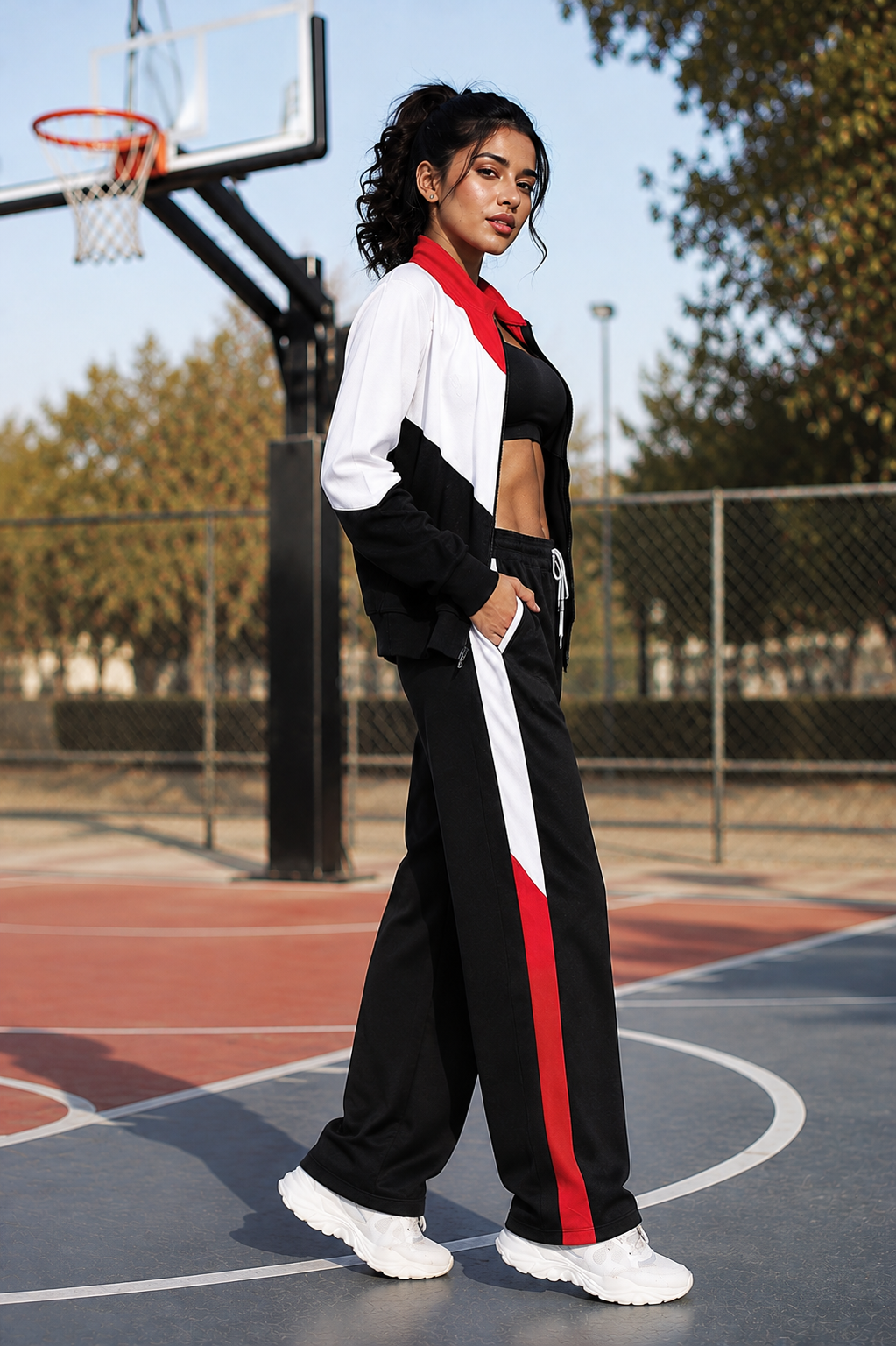 Women's Activewear Co Ord Set | Full Sleeve Sports Jacket & Track Pants | Stylish Gym, Travel & Daily Wear Outfit| Women's Sports Tracksuit with Full Sleeve Zip Jacket & Track Pants | Activewear Co Ord Set | Gym, Running & Casual Wear