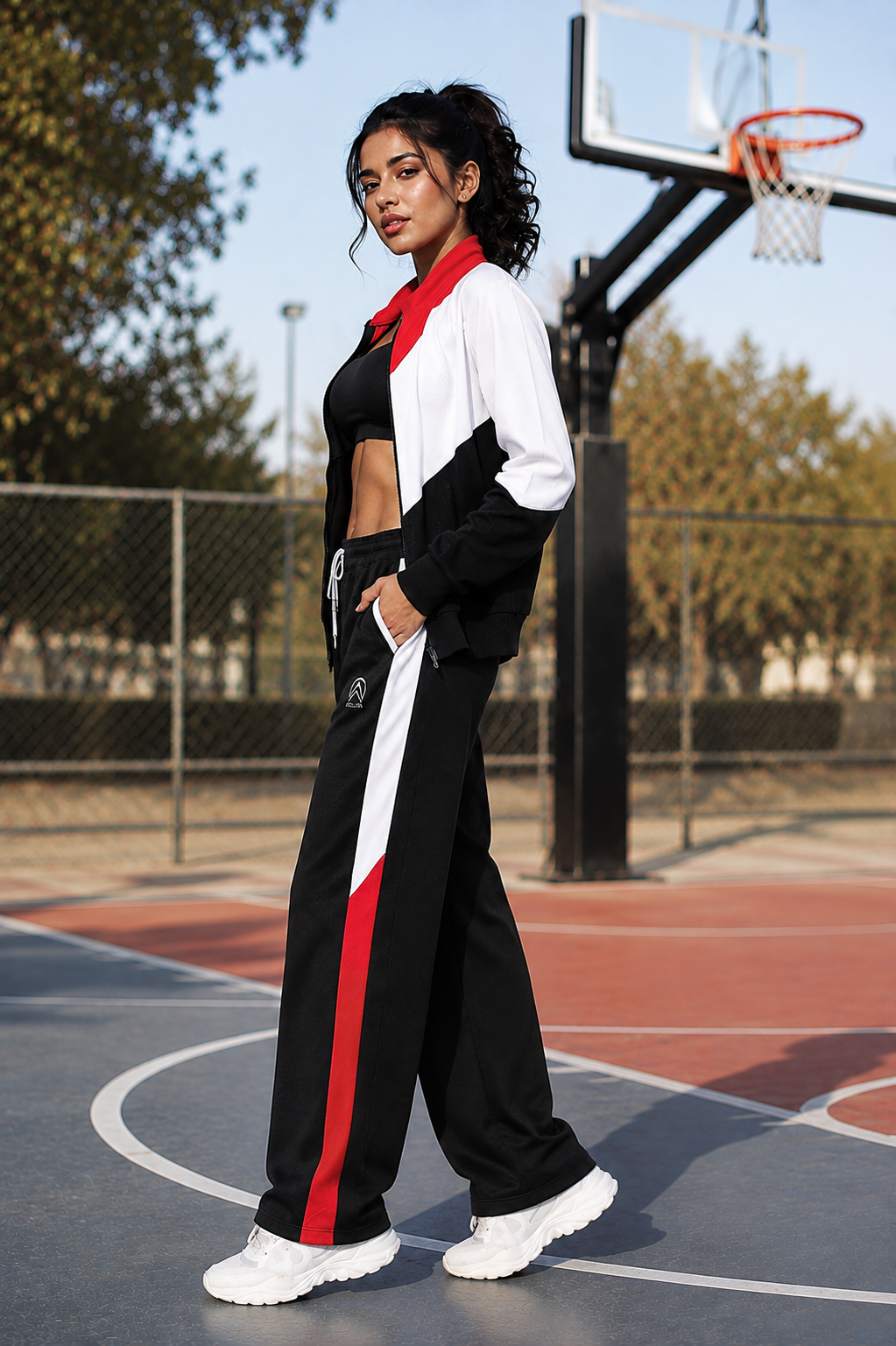 Women's Activewear Co Ord Set | Full Sleeve Sports Jacket & Track Pants | Stylish Gym, Travel & Daily Wear Outfit| Women's Sports Tracksuit with Full Sleeve Zip Jacket & Track Pants | Activewear Co Ord Set | Gym, Running & Casual Wear