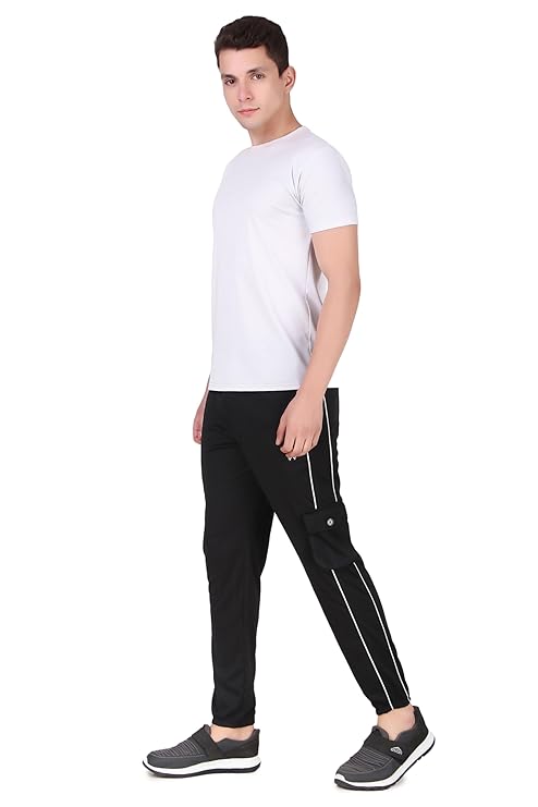 Zicada Men's Regular Fit Stripped Trackpants for Men&Boys | Casual Joggers for Men