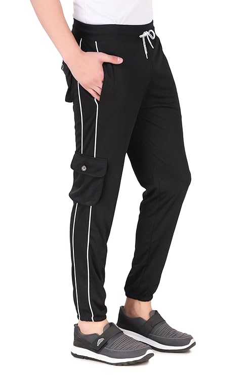 Zicada Men's Regular Fit Stripped Trackpants for Men&Boys | Casual Joggers for Men