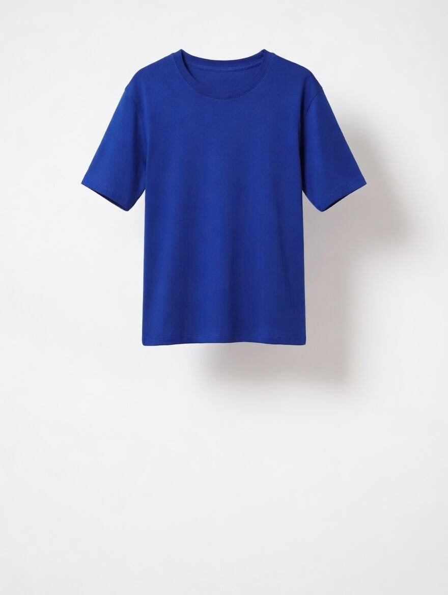 Women’s Oversized Solid T-Shirt | Relaxed Fit Round Neck Casual Loose Tee