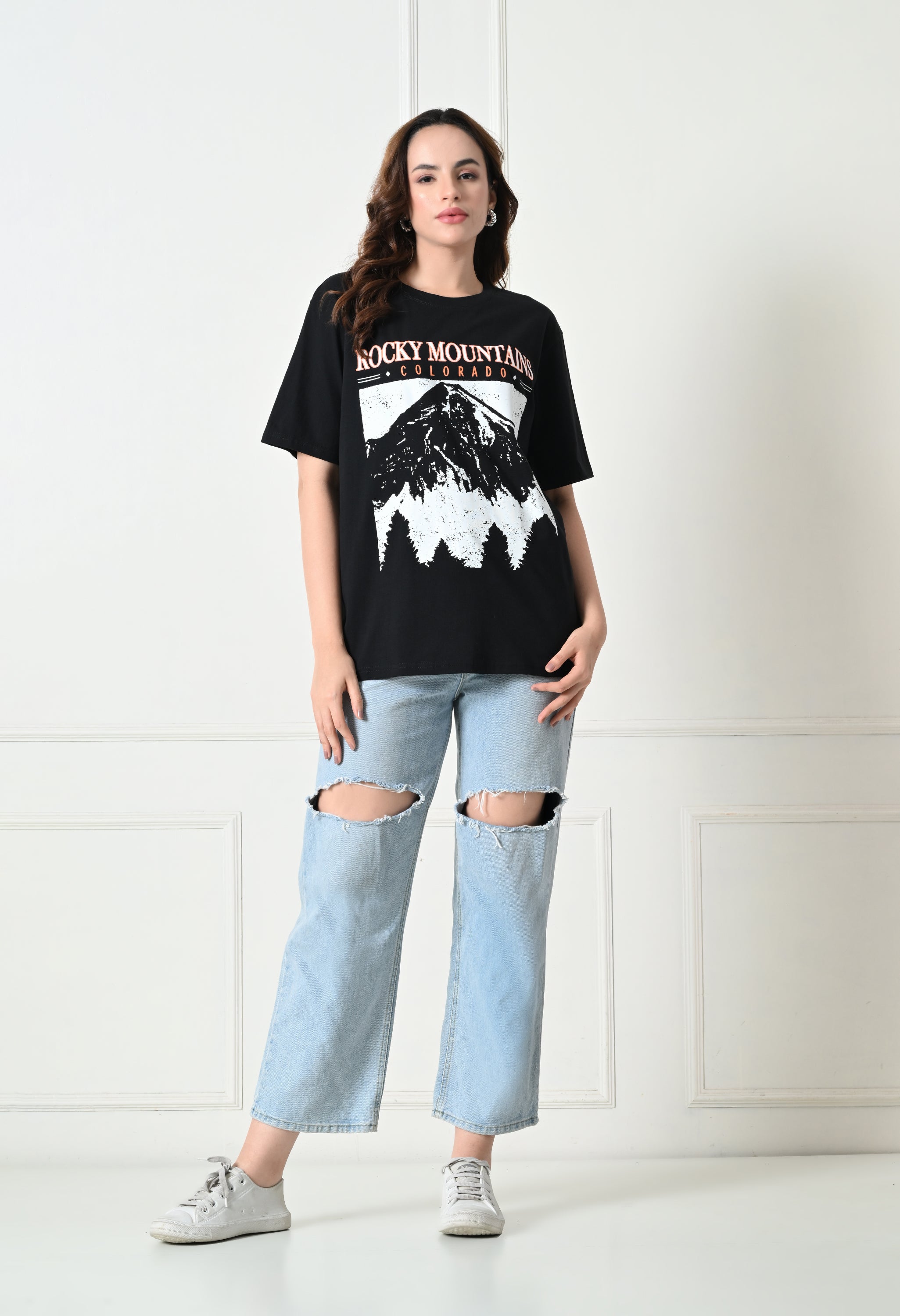 Women’s Graphic Printed T-Shirt – Soft Cotton Blend Tee for Everyday Style