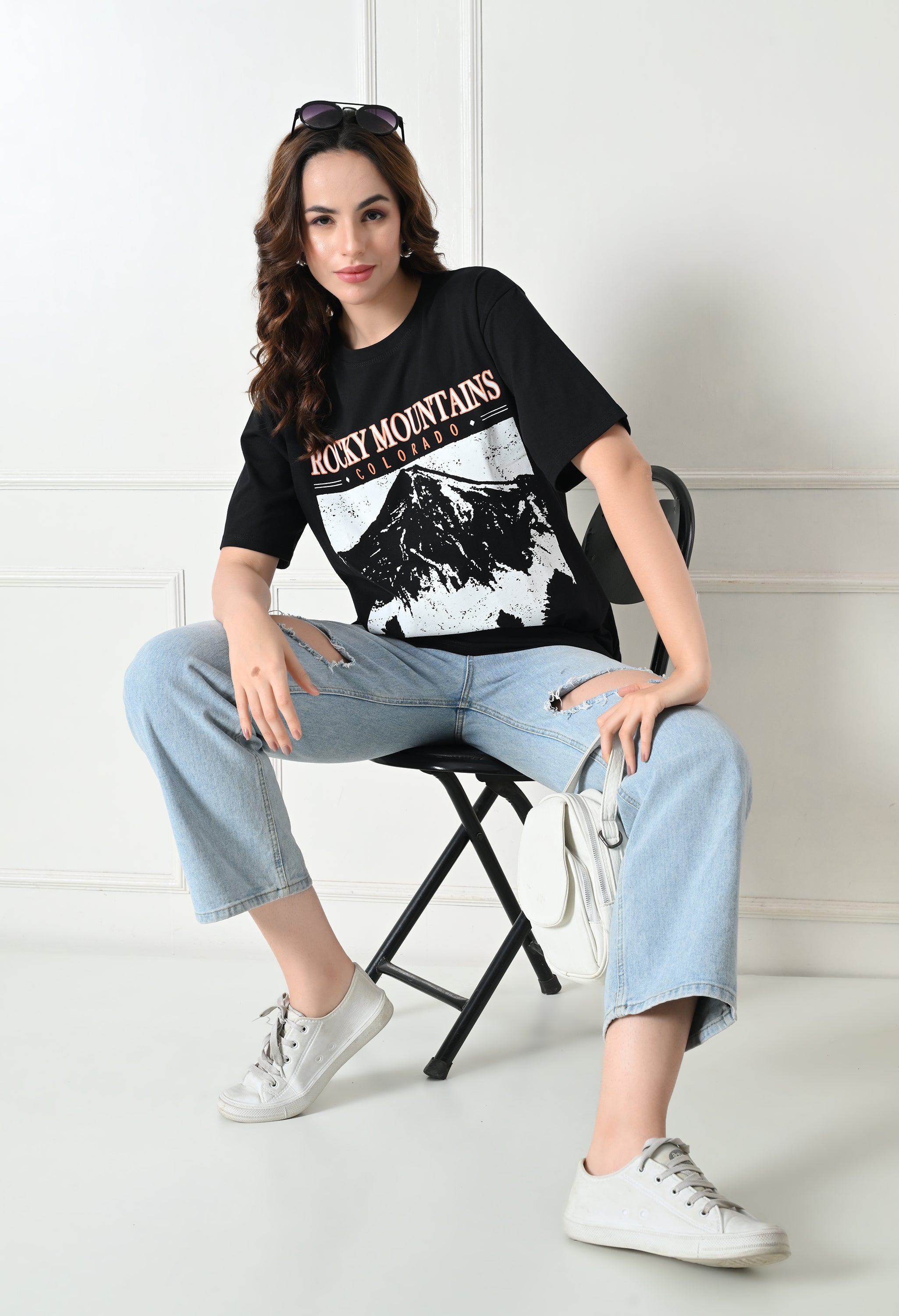 Women’s Graphic Printed T-Shirt – Soft Cotton Blend Tee for Everyday Style