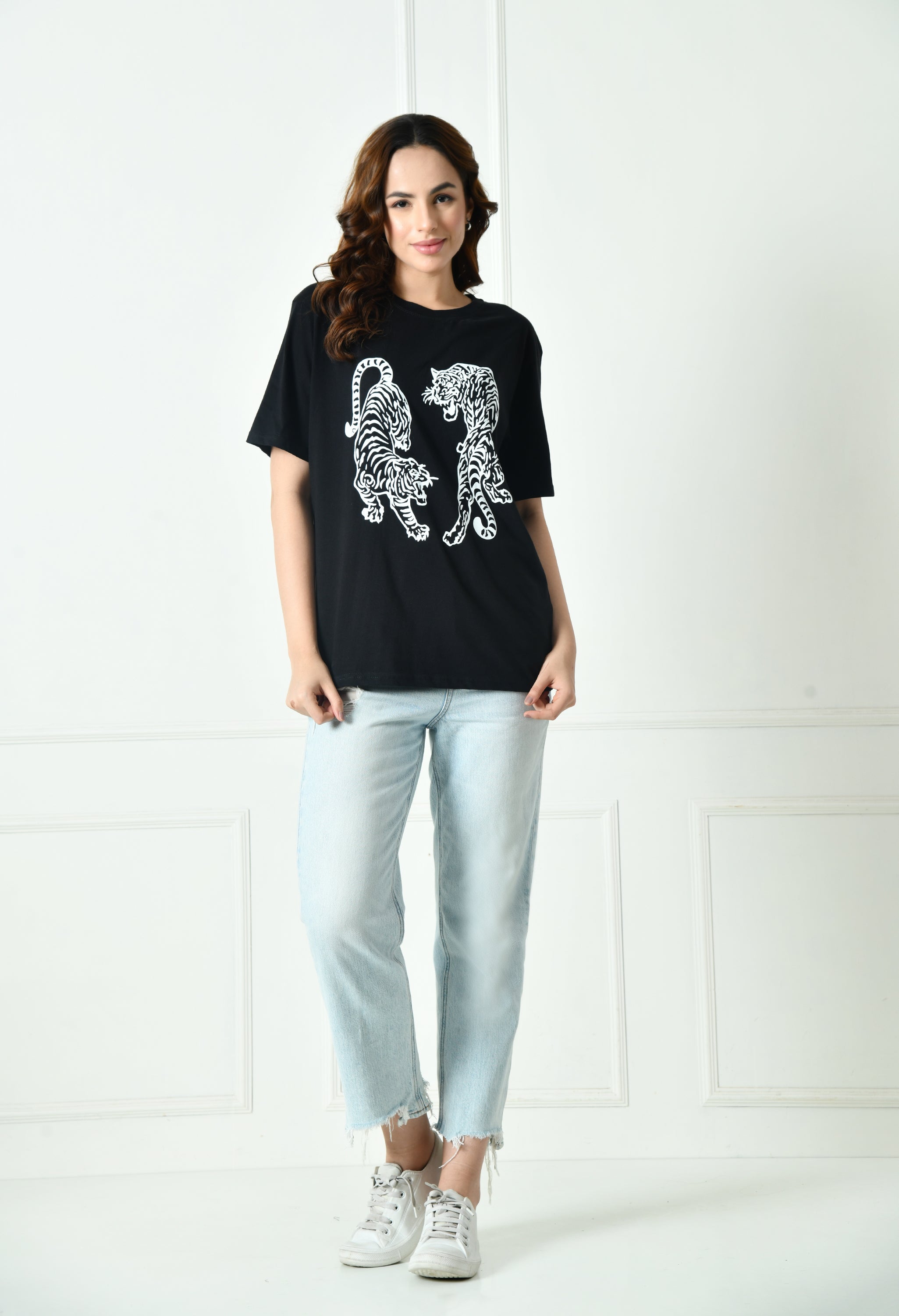 Women’s Graphic Printed T-Shirt – Soft Cotton Blend Tee for Everyday Style