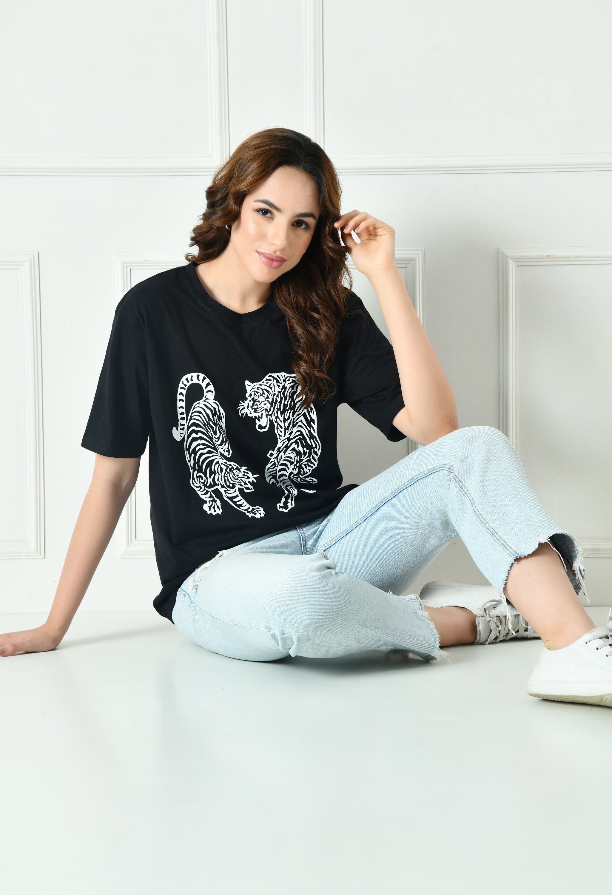 Women’s Graphic Printed T-Shirt – Soft Cotton Blend Tee for Everyday Style