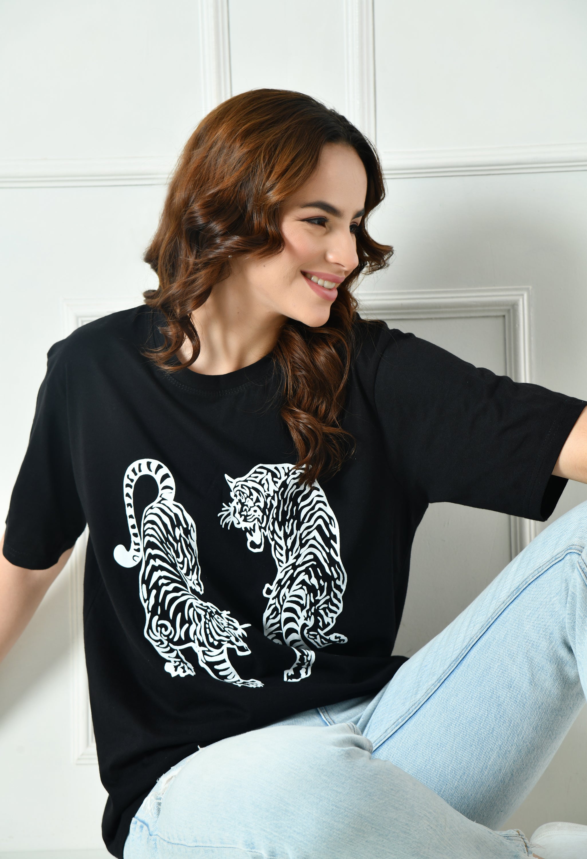 Women’s Graphic Printed T-Shirt – Soft Cotton Blend Tee for Everyday Style