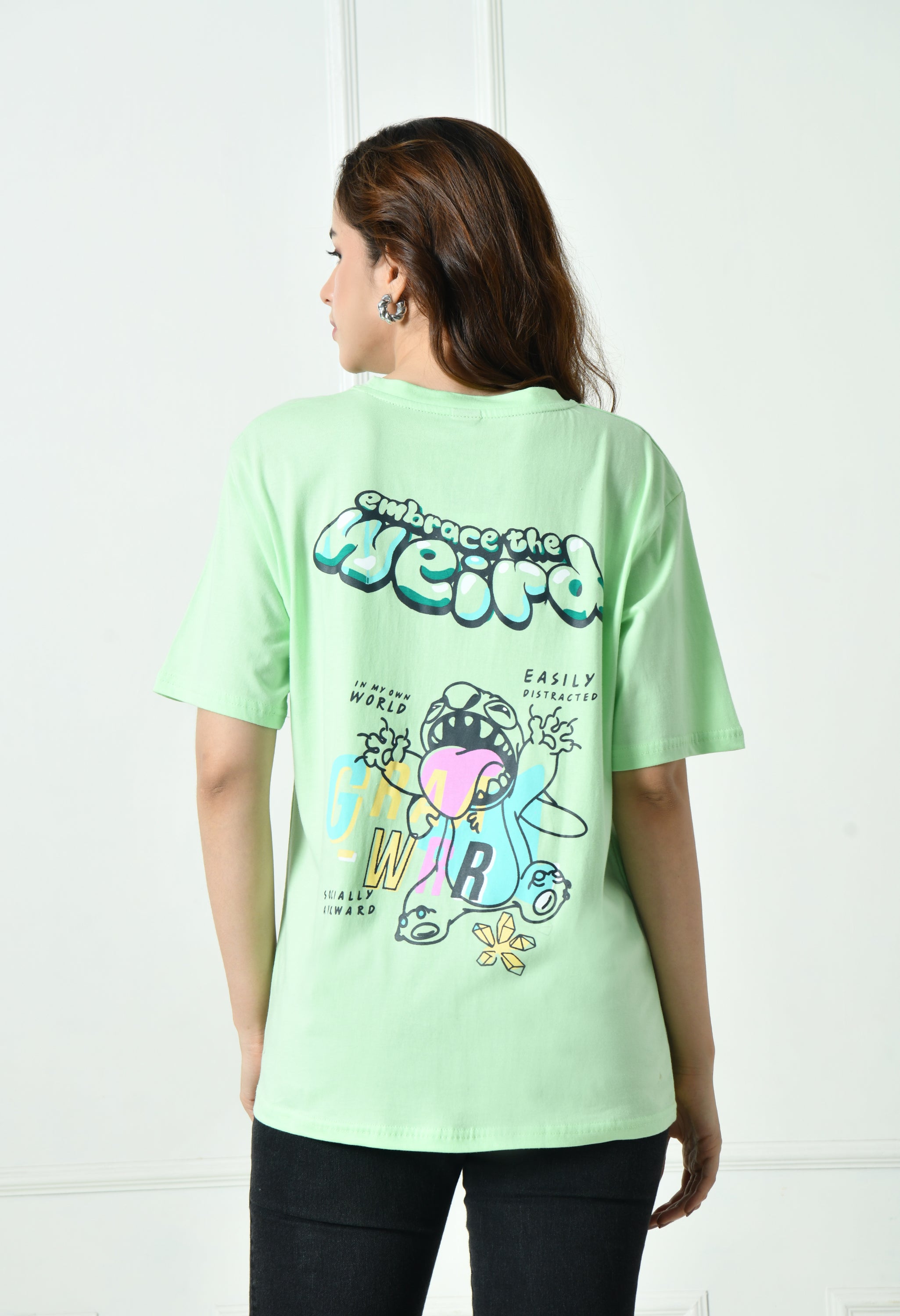 Women’s Graphic Printed T-Shirt – Soft Cotton Blend Tee for Everyday Style