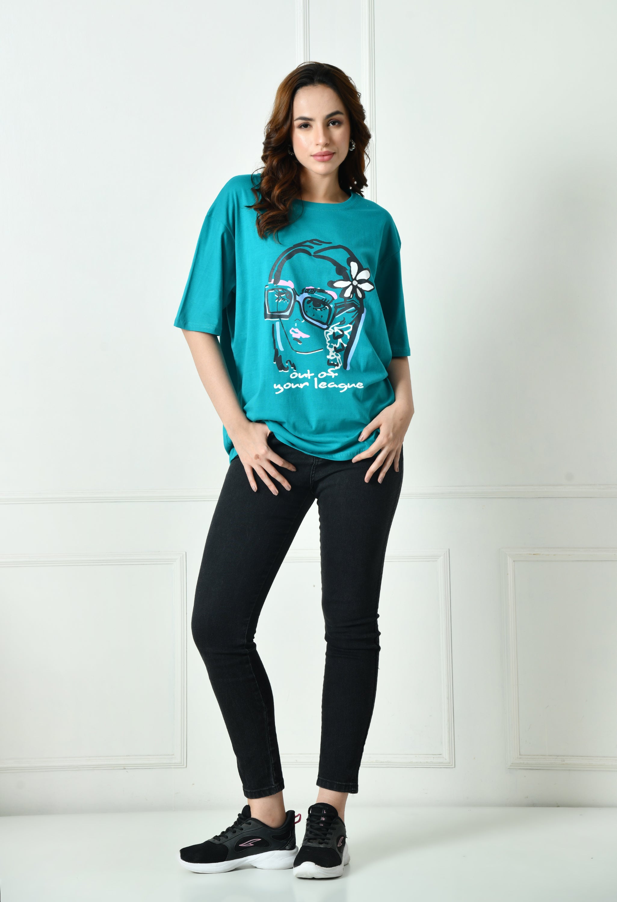 Women’s Graphic Printed T-Shirt – Soft Cotton Blend Tee for Everyday Style