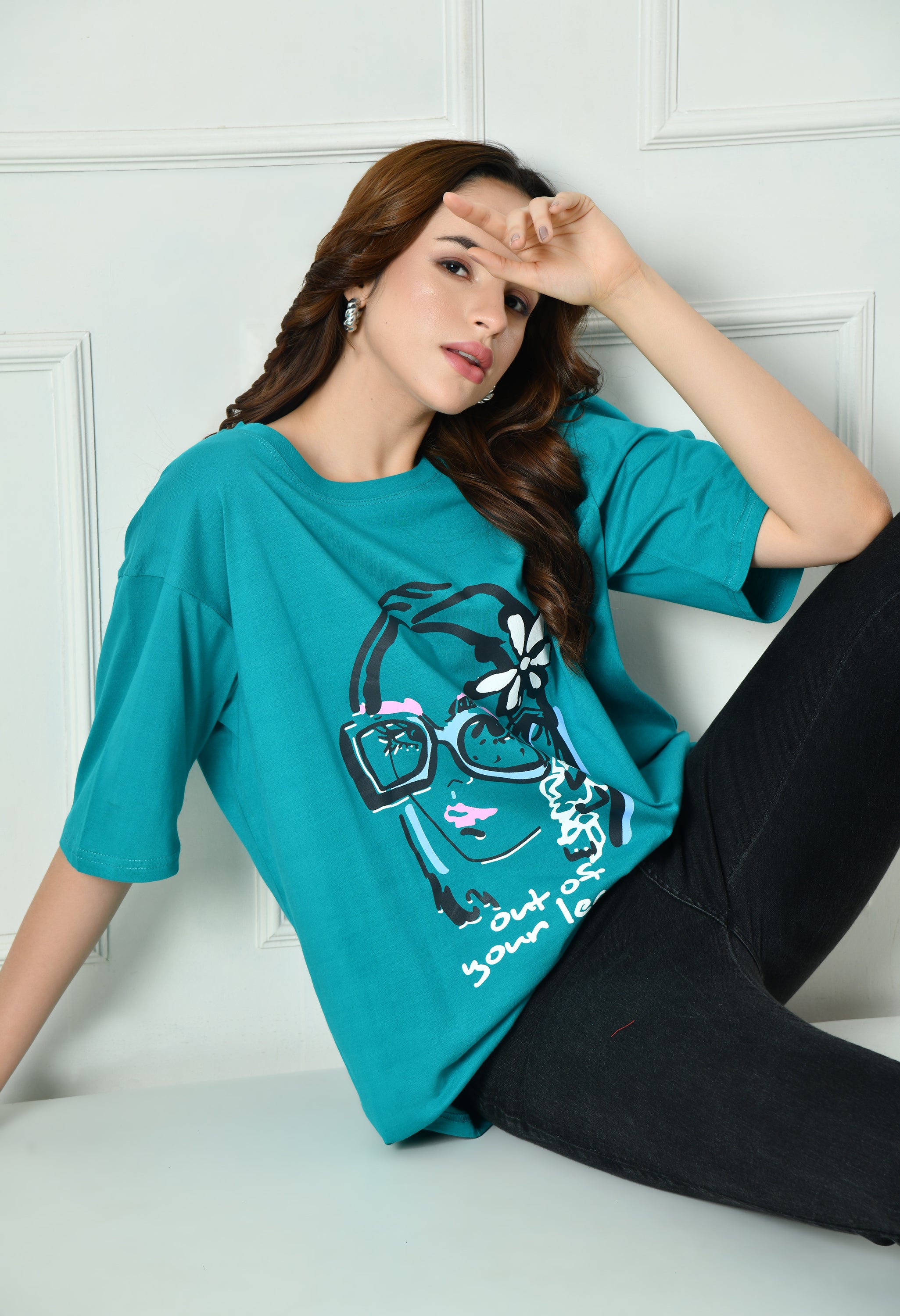 Women’s Graphic Printed T-Shirt – Soft Cotton Blend Tee for Everyday Style