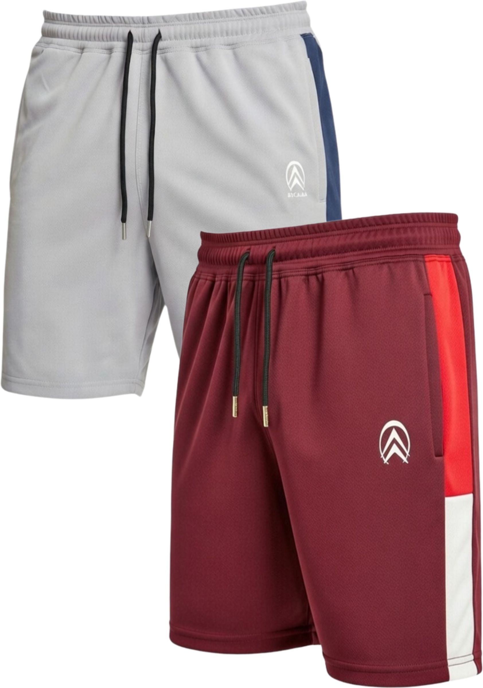 Zicada Men’s Polyester Sports Shorts (Pack of 2) | Lightweight Quick-Dry Gym & Running Shorts for Daily Wear