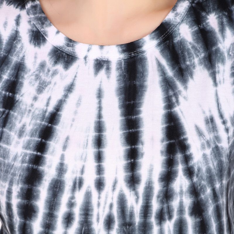 Zicada Women’s Tie-Dye Printed T-Shirt | Stylish Casual Round Neck Short Sleeve Tee