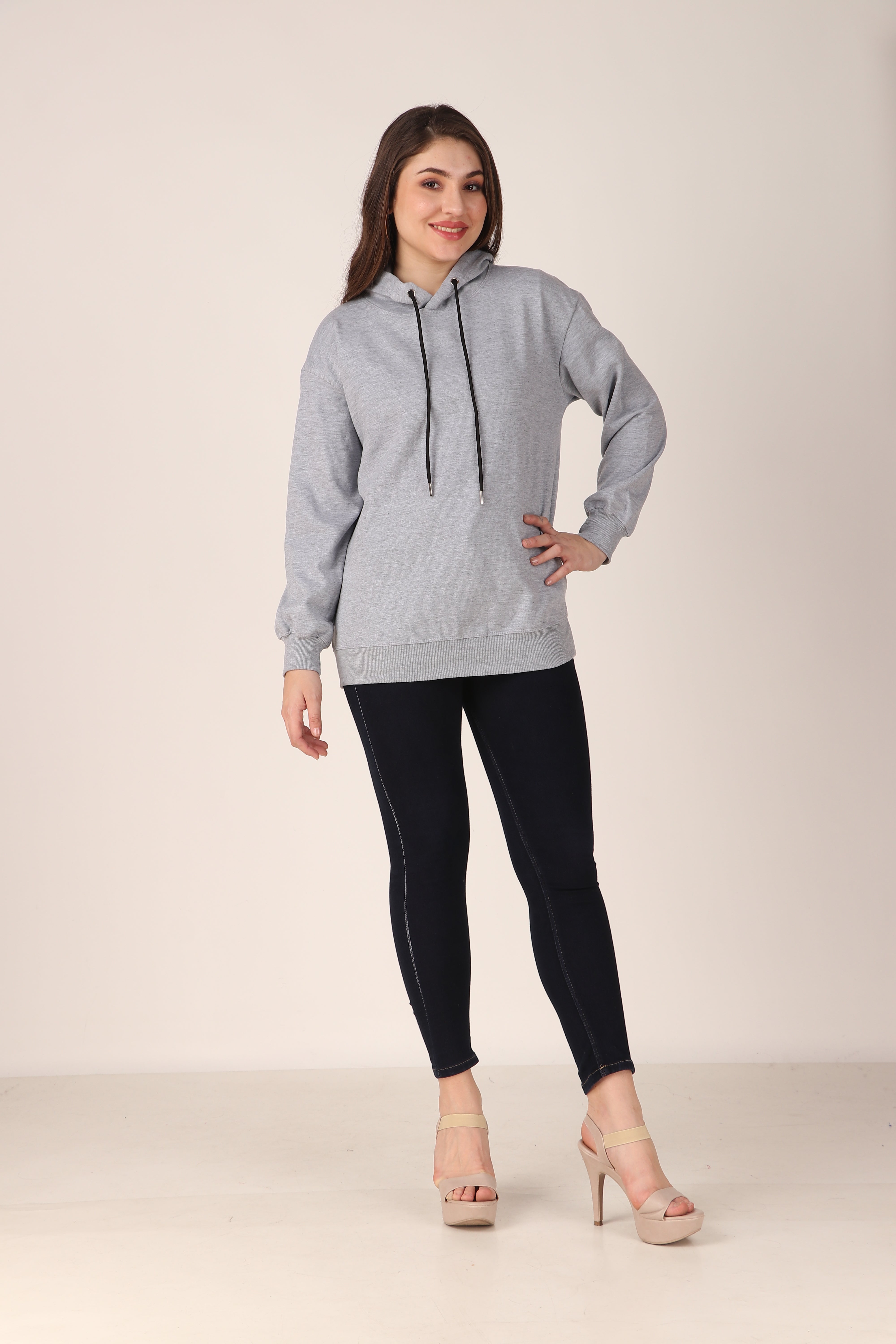Women's Hoodie Pullover Cotton Blend Hoodie with Hood and Pocket, Casual