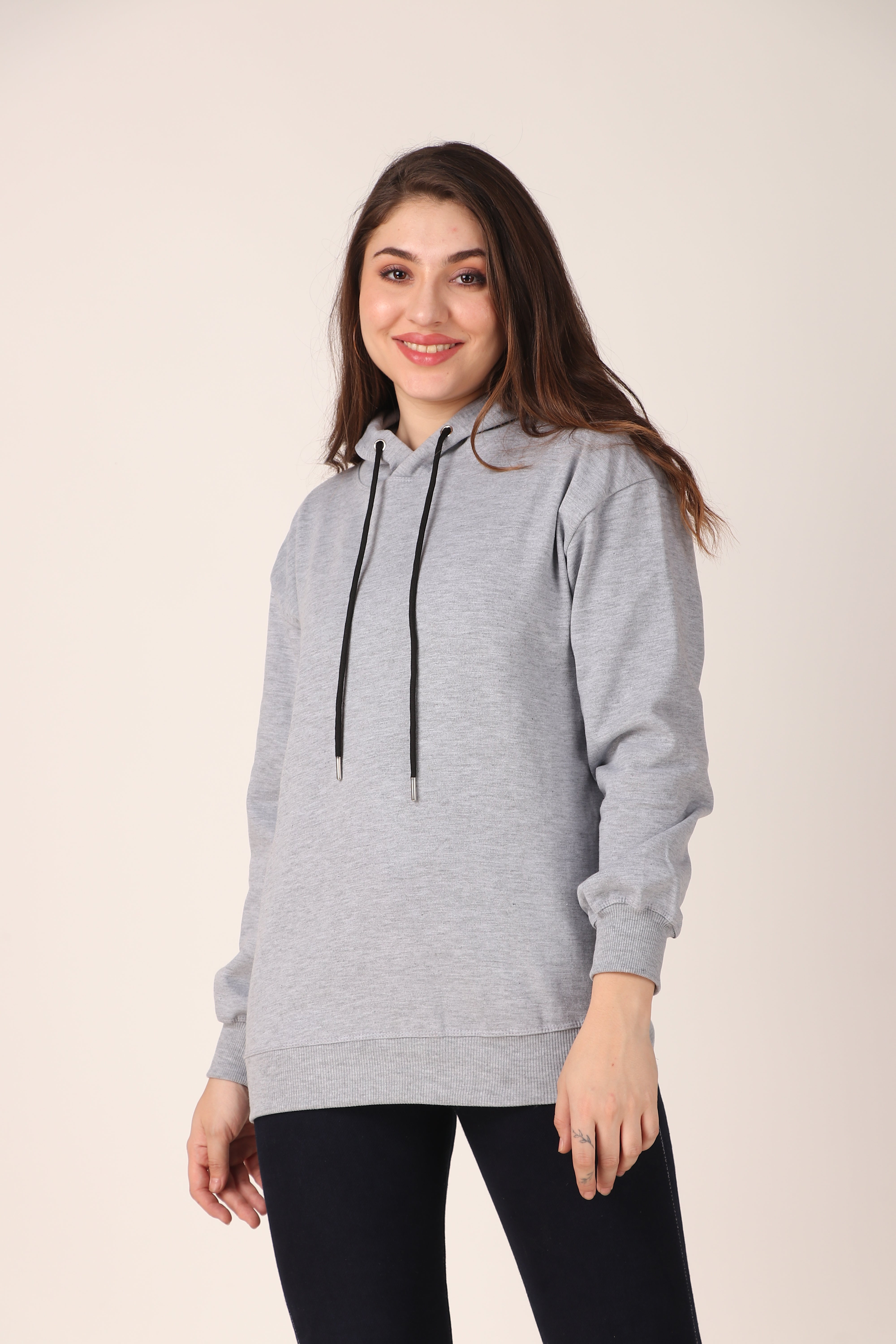 Women's Hoodie Pullover Cotton Blend Hoodie with Hood and Pocket, Casual