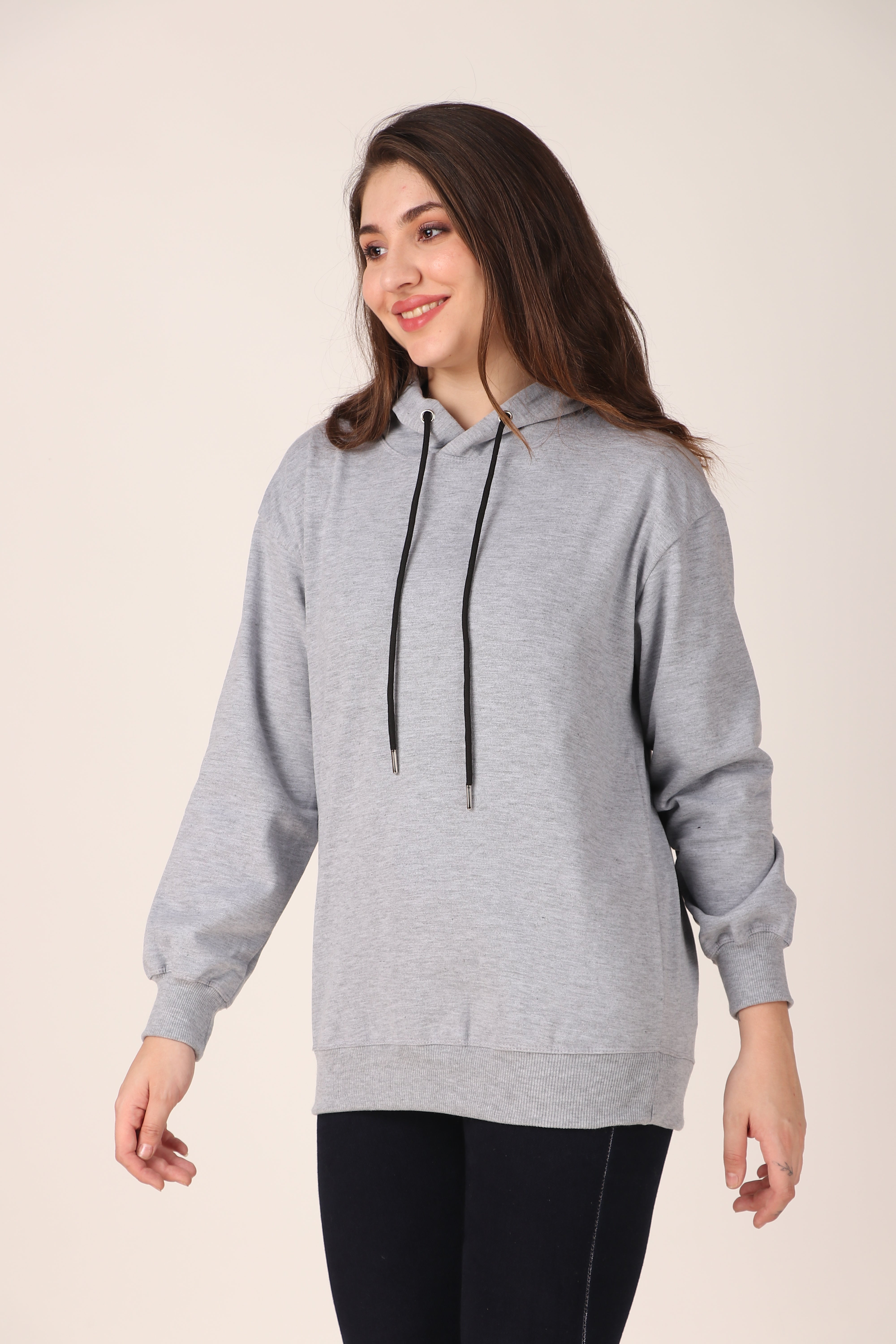 Women's Hoodie Pullover Cotton Blend Hoodie with Hood and Pocket, Casual