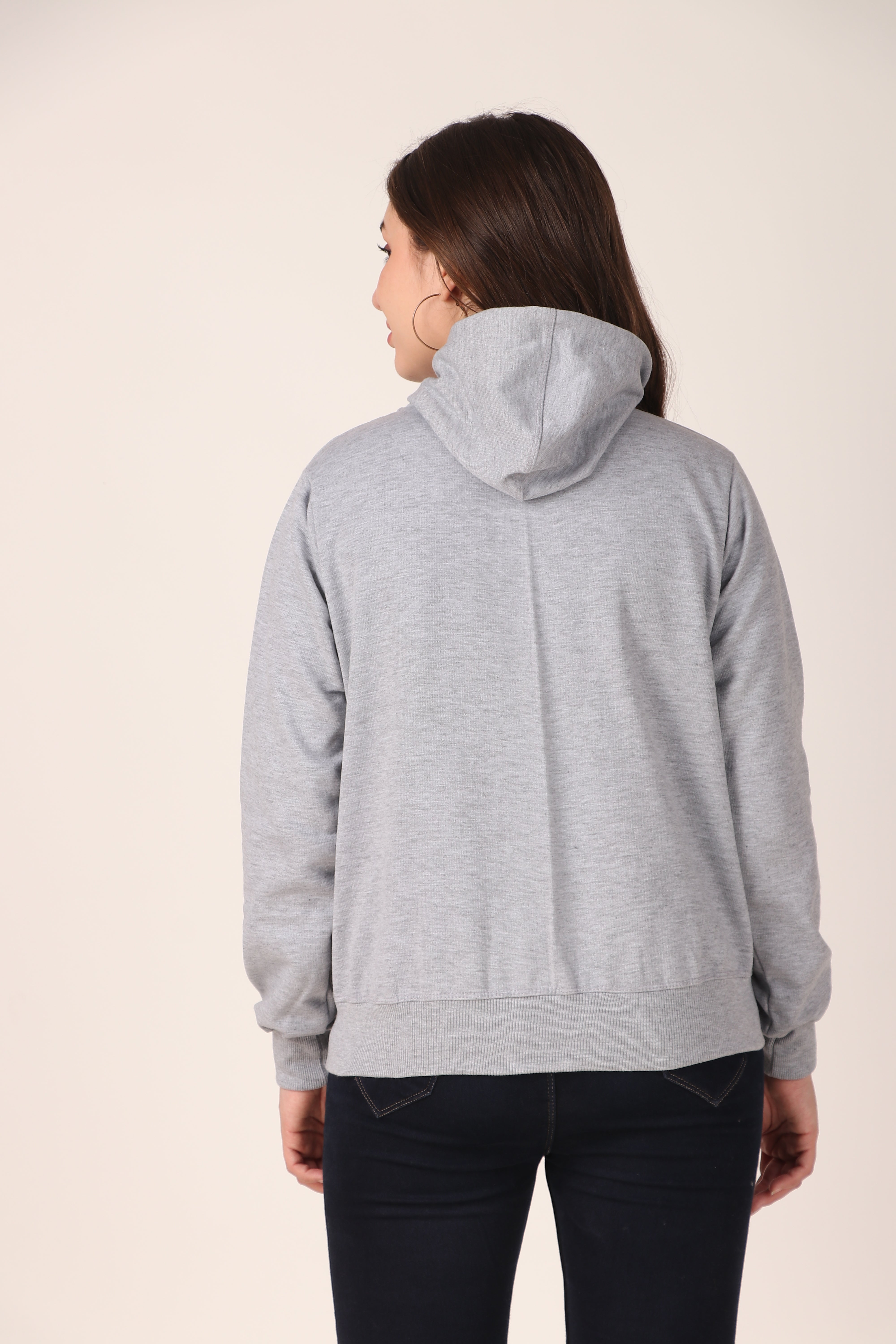 Women's Zip-Up Hoodie Full Zip Cotton Blend Hoodie with Pockets, Long Sleeve