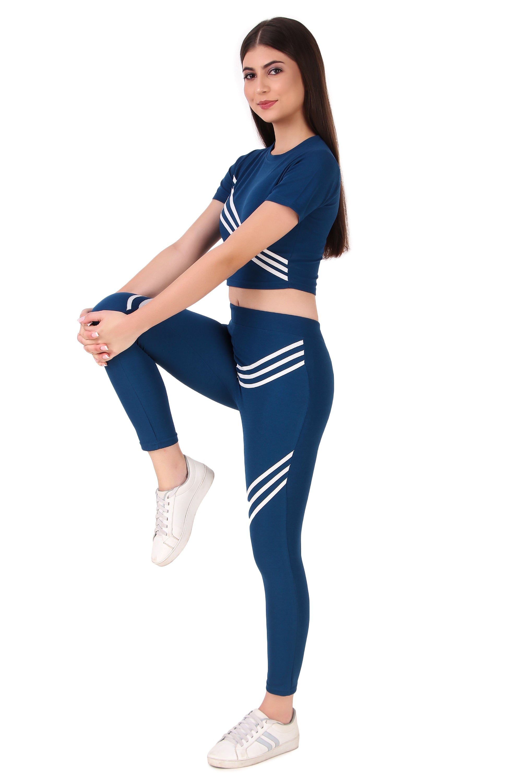 Zicada Women's Atheletic Gym Running Sports Track Suit | Co-ord set | Running Suit for Girls & Women